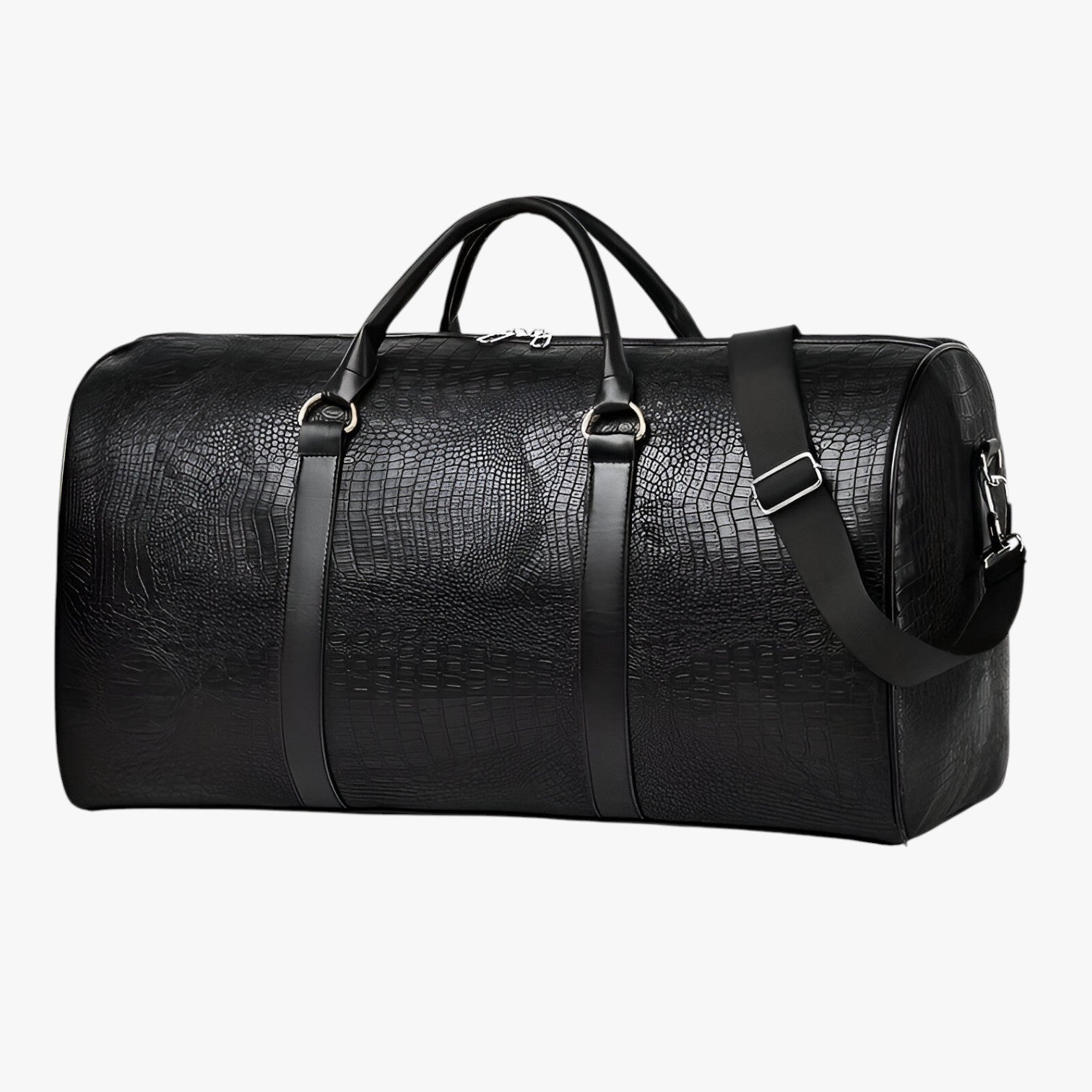 Archie | Borsa da viaggio in pelle resistente e capiente - Nero - Bags duffel bag men bag - Concept Palermo