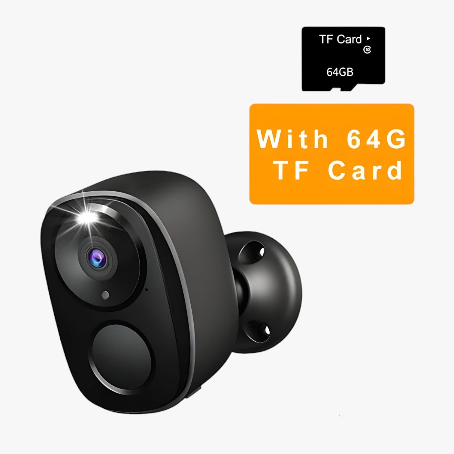 Aidan | SecureCam | Wireless 2K – Rilevazione Intelligente e Visione Notturna - BW4-B 64G Scheda USB - camera gadget - Concept Palermo