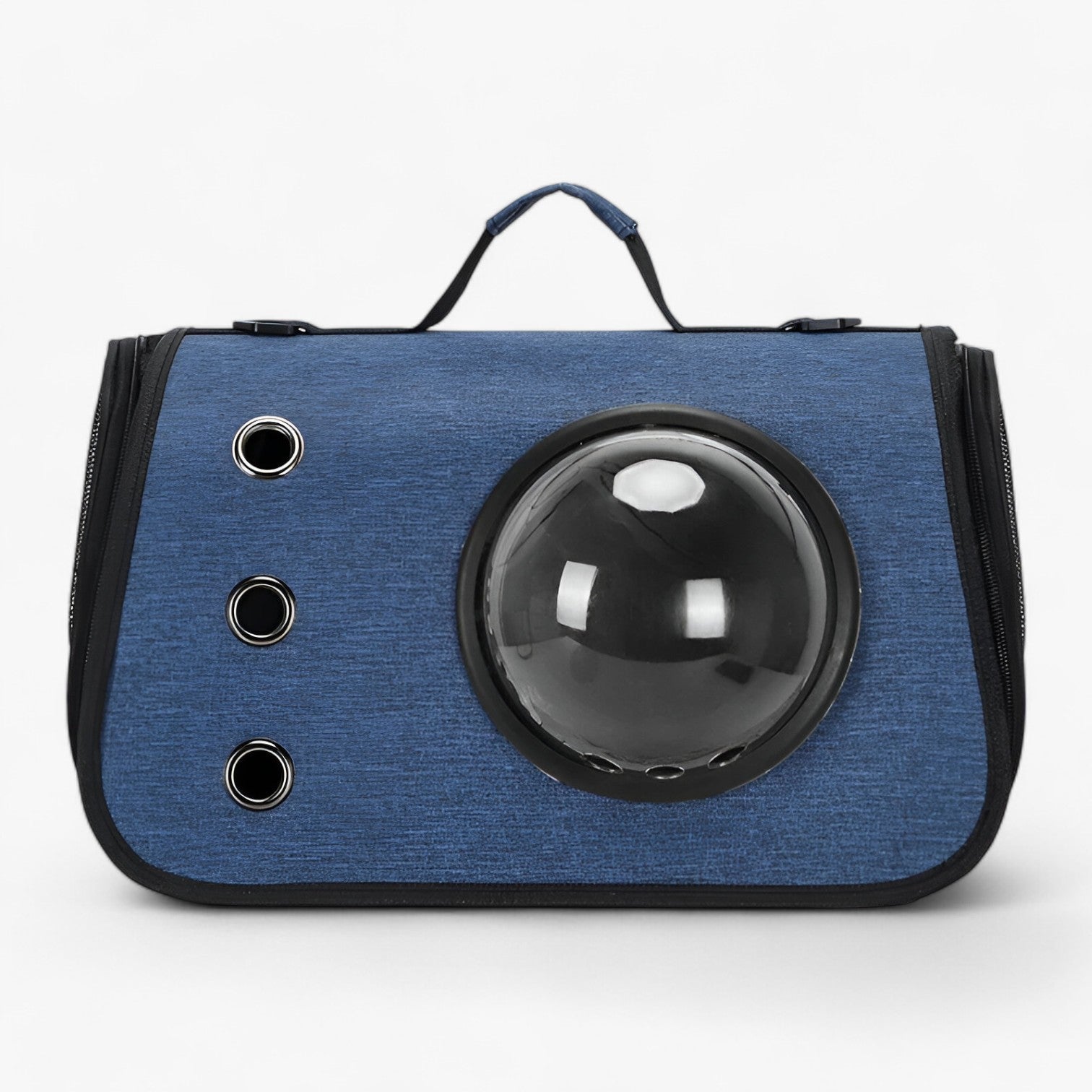 Zoë | Borsa per gatti trasparente e traspirante per viaggi - blu scuro come mostrare - - Concept Palermo