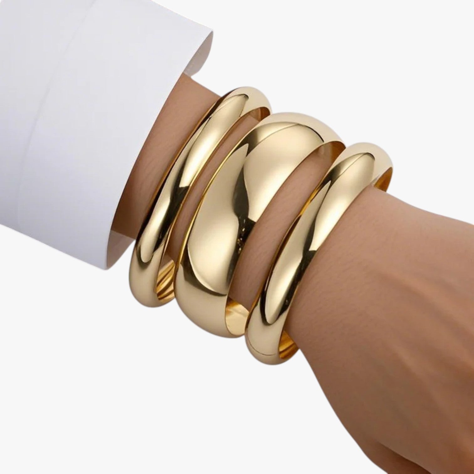 Lauren | Set di bracciali in oro audace per donna - oro - BRACELET BRACELET FOR WOMEN BRACELETS bracelets for women - Concept Palermo