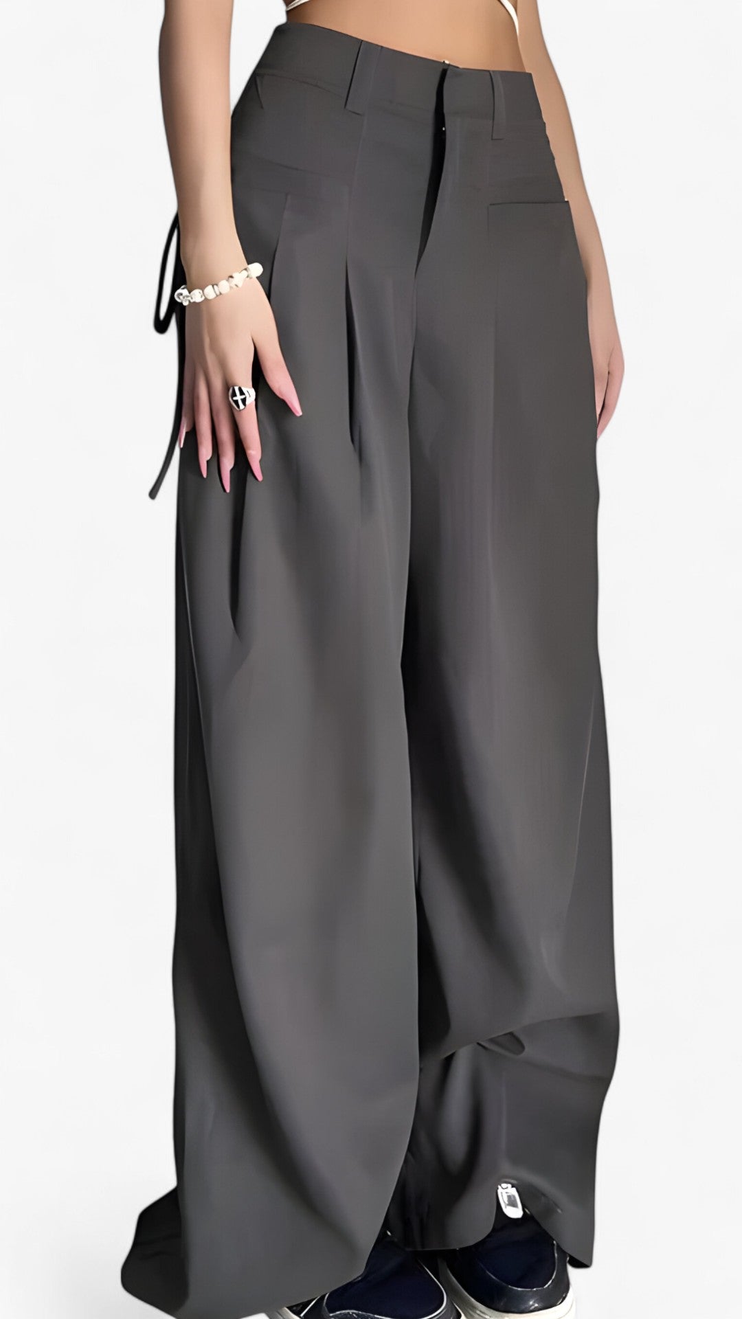 Alina | Pantaloni a gamba larga - Vita alta & Stile retrò per ufficio - - pants pants for women Pants women trouser trouser for women women pants - Concept Palermo