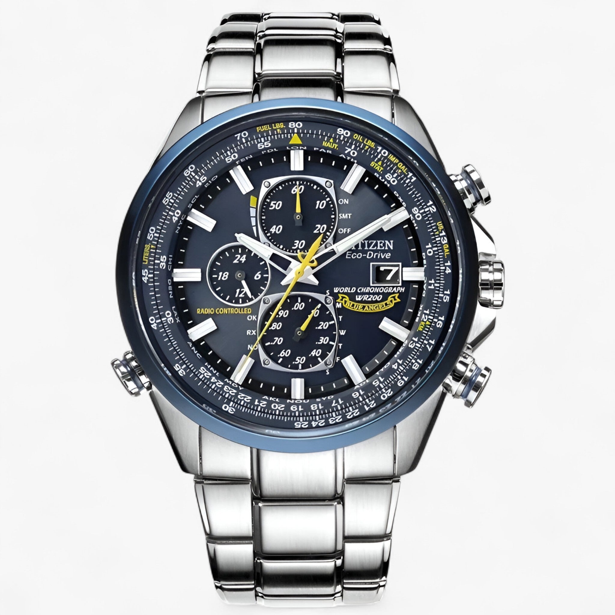 Orologio cronografo MultiSteel - Un vero orologio - 4 pulsanti in acciaio argentato - watches WATCHES FOR MEN - Concept Palermo