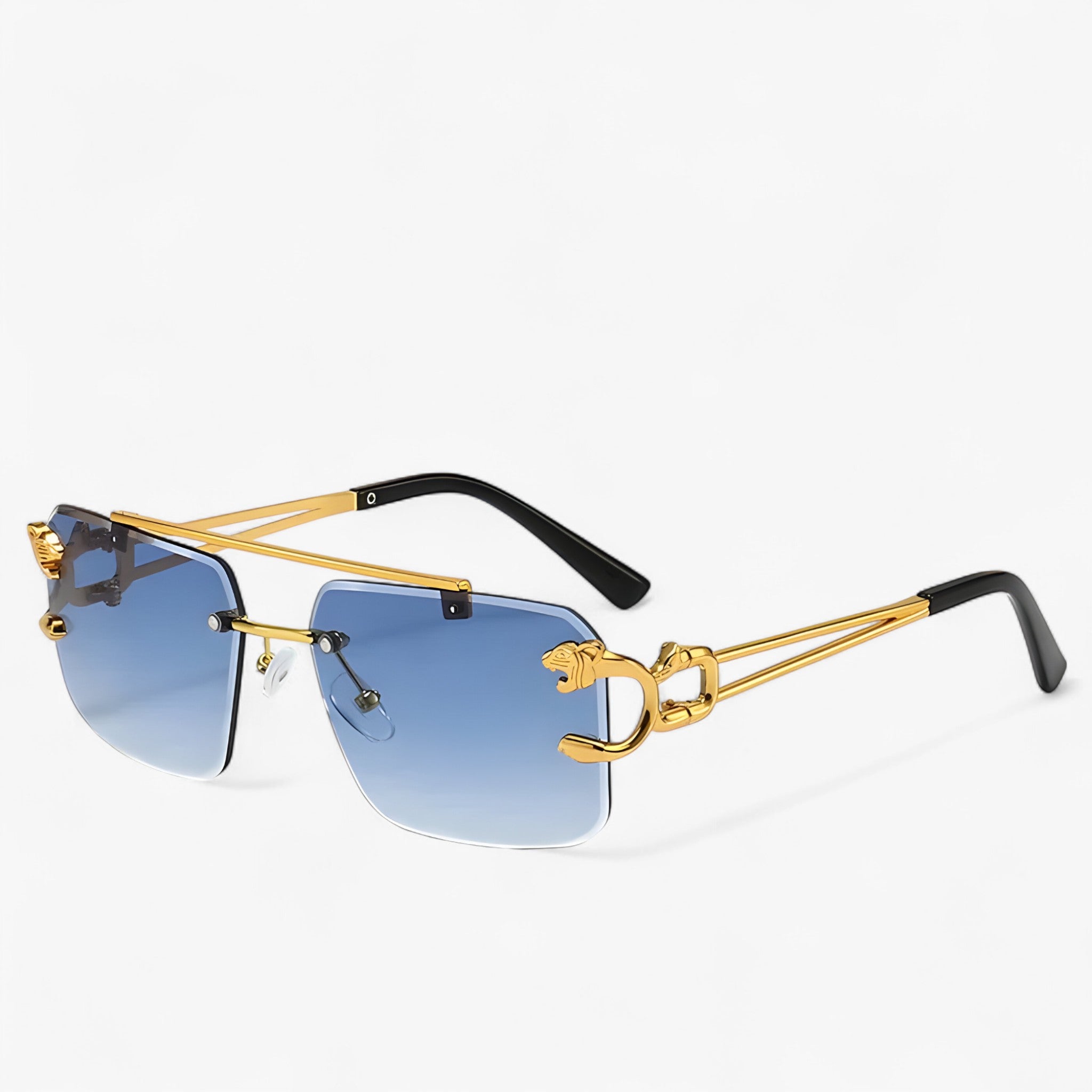 Jens | Occhiali da sole vintage senza montatura a specchio - Blu sfumato - Fashion Sunglasses men sunglasses polarized mens sunglasses Polarized man sunglasses Sunglasses sunglasses polarized men - Concept Palermo