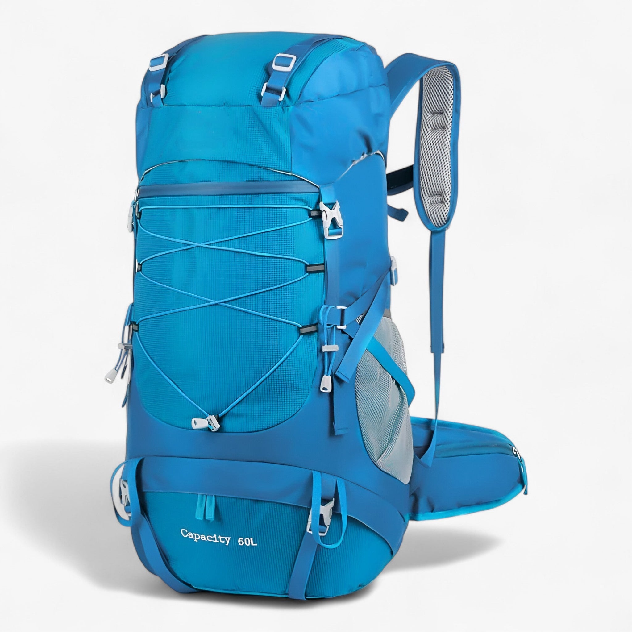 Zaino da trekking 50L in nylon impermeabile per viaggi avventurosi - Blu - 50L backpacks Backpacks hiking backpacks - Concept Palermo
