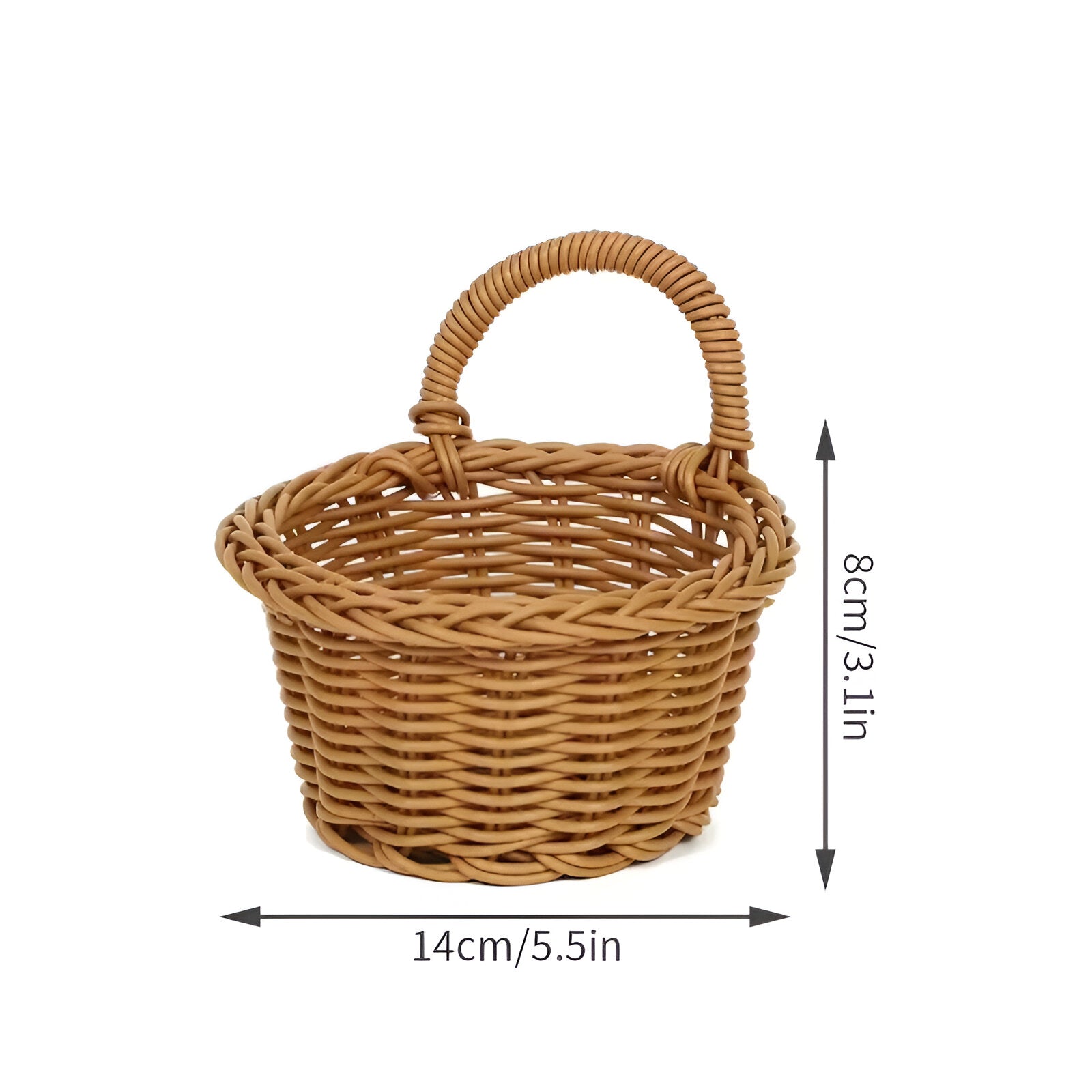 Isla | Cestino da appendere intrecciato - 14cmX8cm - - Concept Palermo