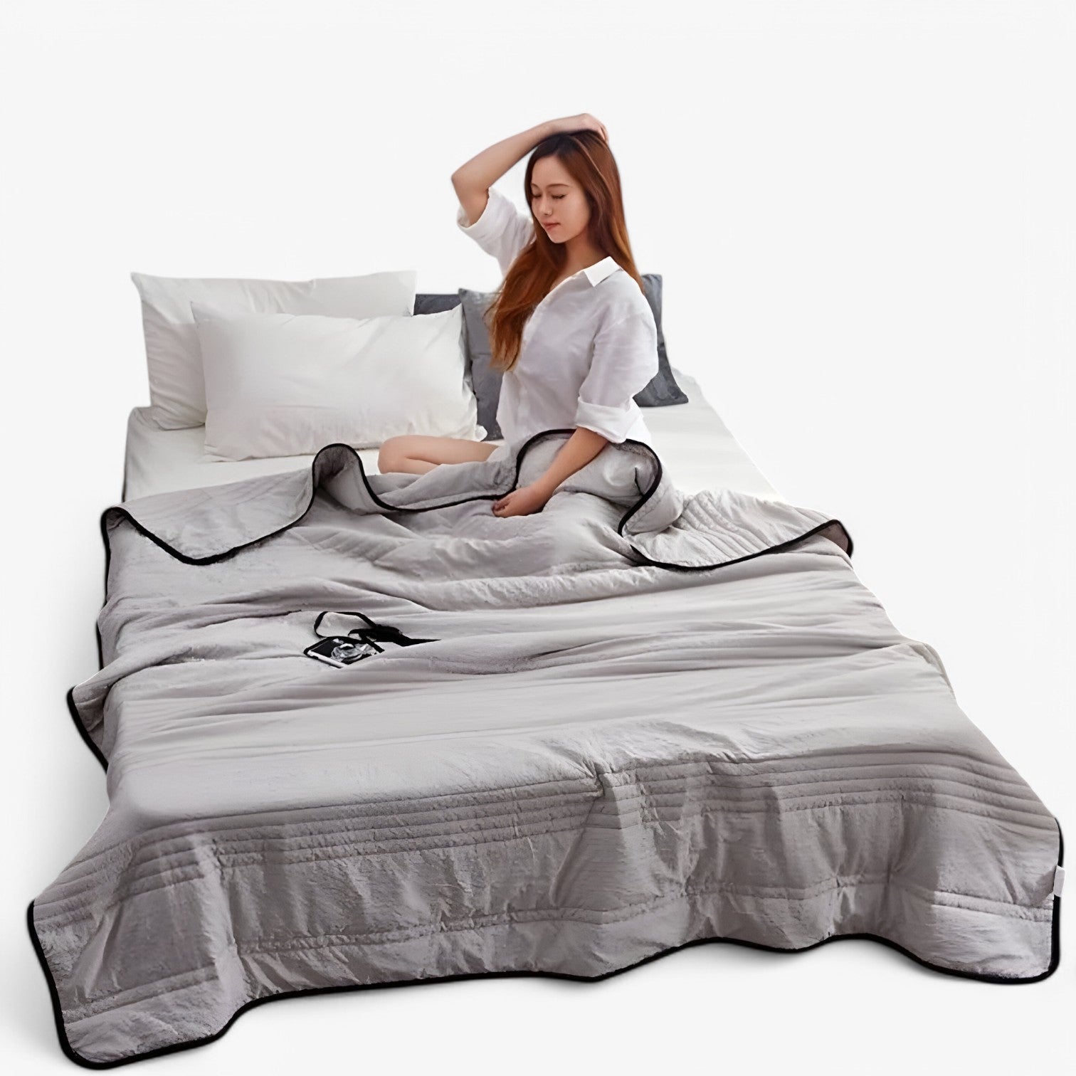 Leilani | Ademend e pelle amichevole – Coperta estiva per il massimo comfort - Grijs - Home Home & Garden home decor - Concept Palermo