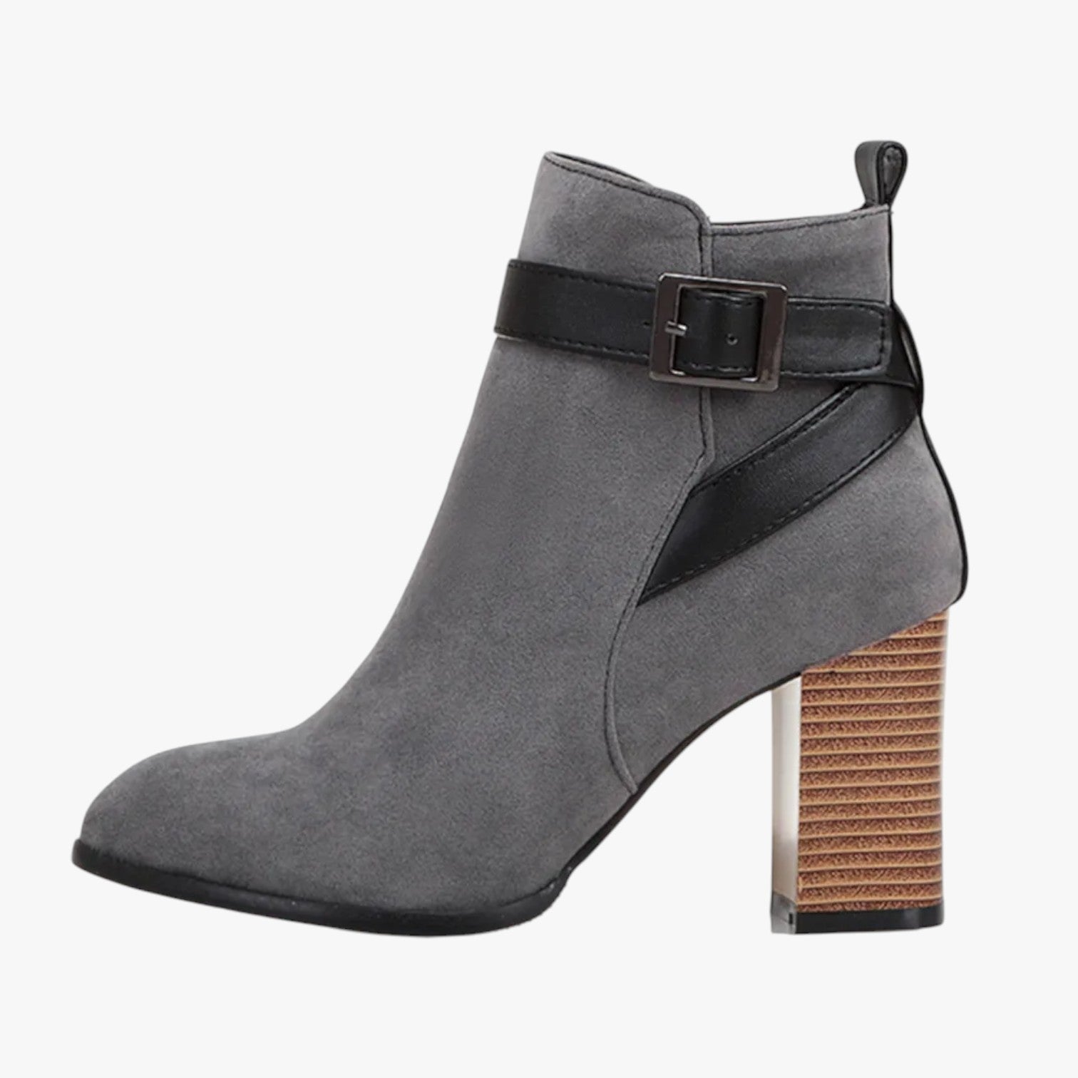 Eberta | Stivali alti da donna con fibbia – Eleganza e comodità per l'autunno/inverno - Grigio - BOOTS Boots & Shoes womens boots - Concept Palermo