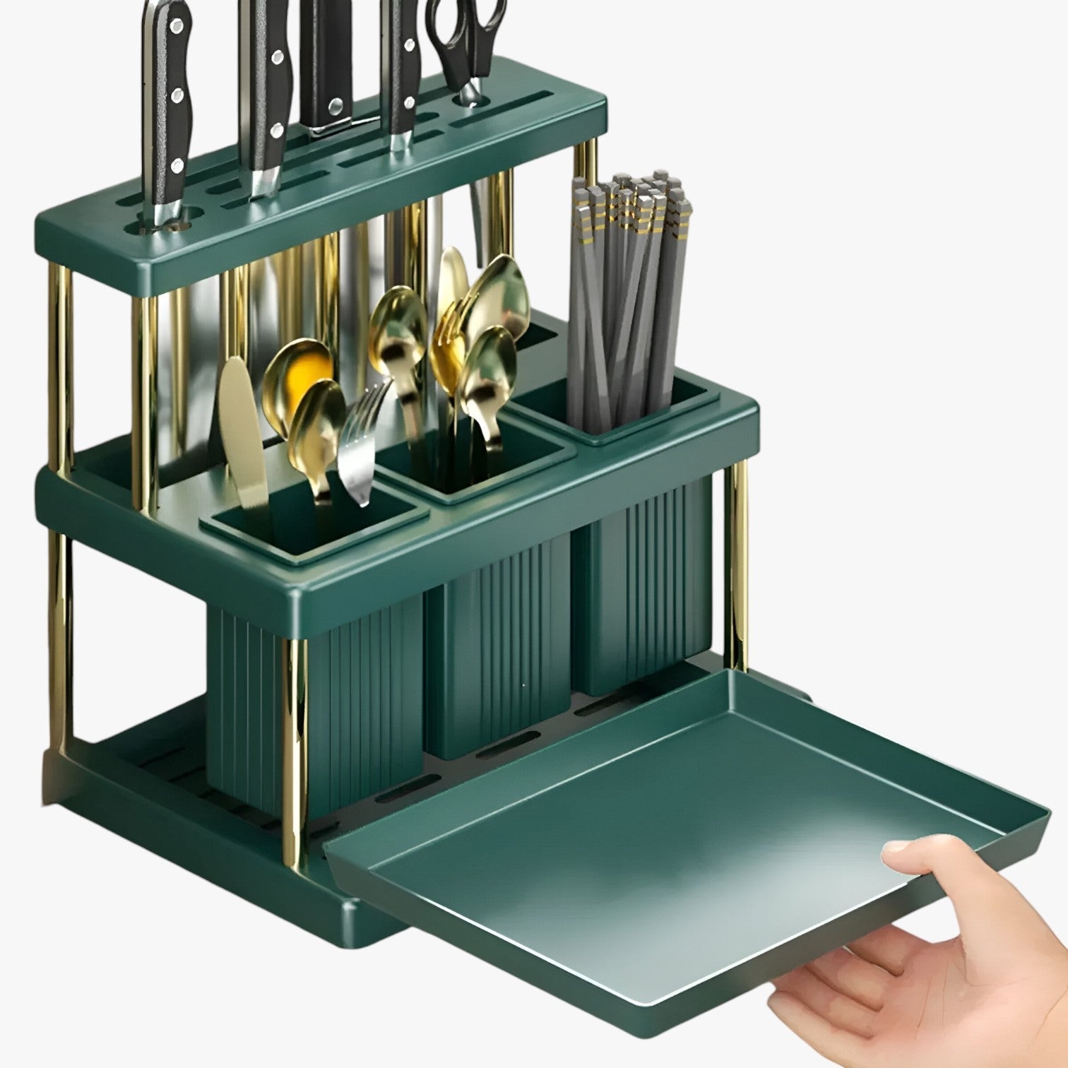 Emmelyn | Organizer da cucina salvaspazio – Tieni il tuo piano di lavoro ordinato - - Kitchen kitchen accessory kitchen tools kitchen utensil - Concept Palermo