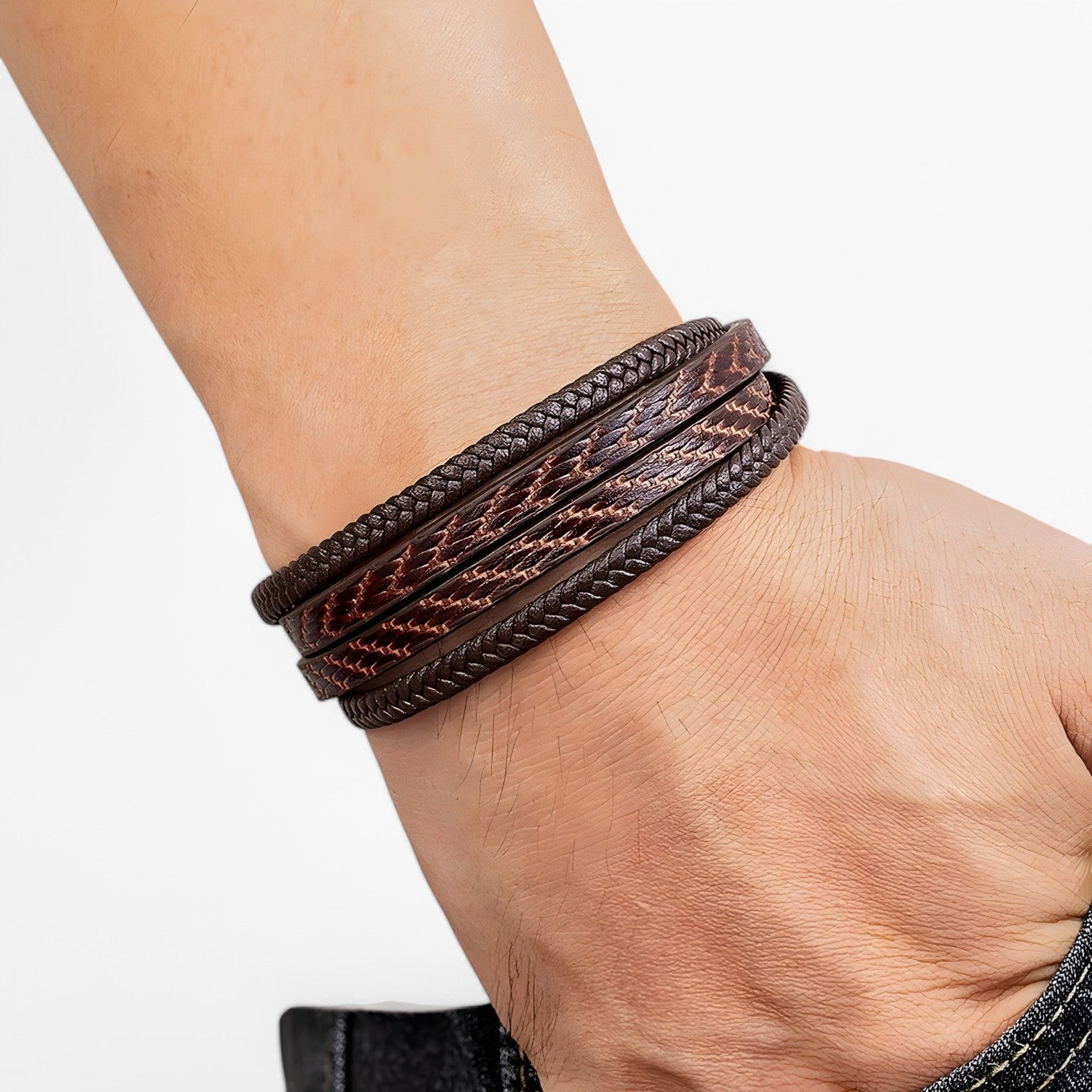 Olivier | Bracciale da Uomo Elegante – Multistrato & Magnetico - - BRACELETS mens accessory mens bracelet - Concept Palermo