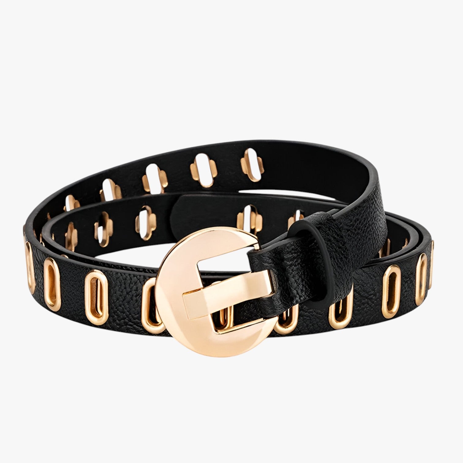 Ellie | Cintura Grunge Donna Regolabile Stile Punk con Fibbia in Lega - nero - Belts belts for woman waist belt for women Womens belt - Concept Palermo