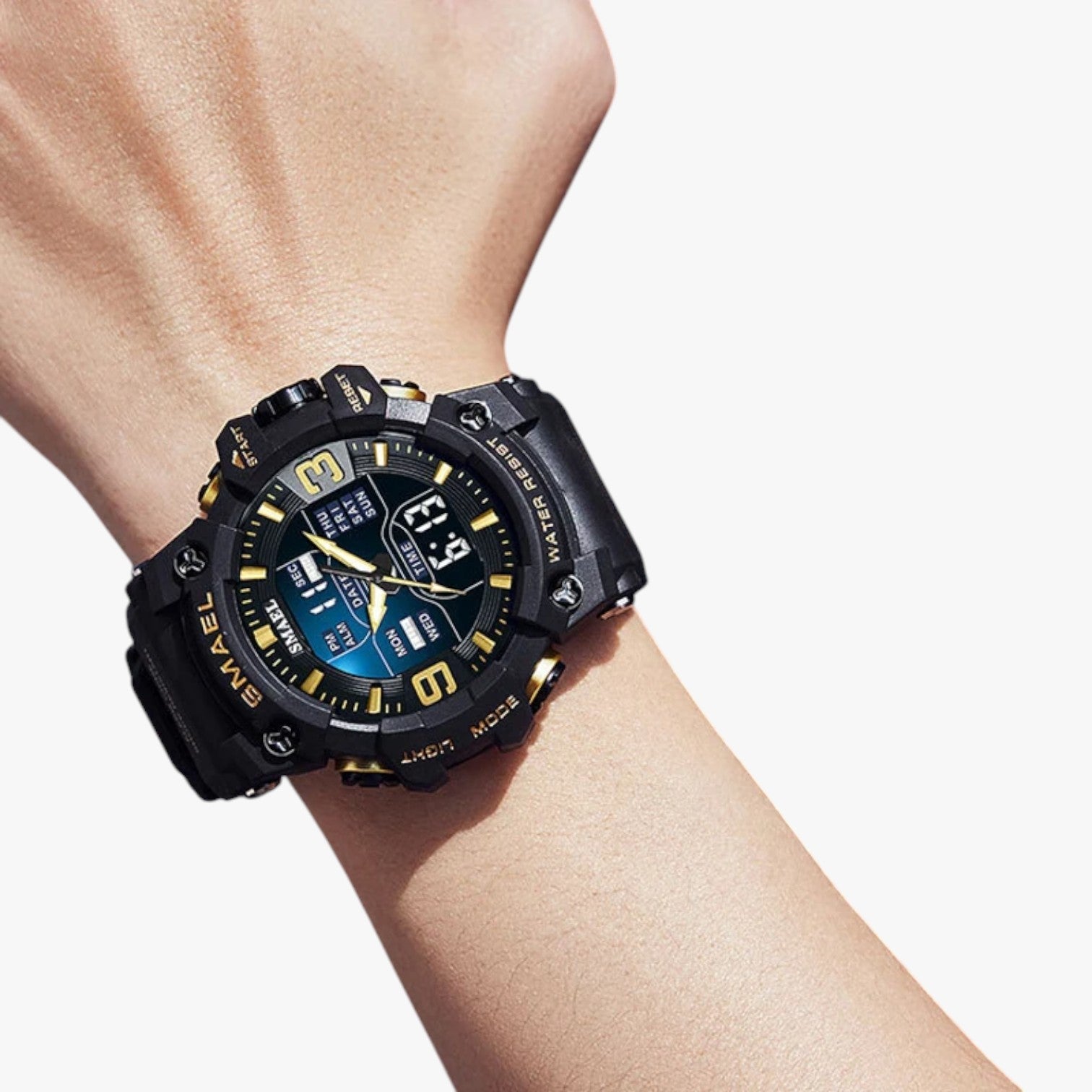 Janos | Orologio sportivo – display LED, impermeabile e doppia visualizzazione dell'orario - - mens accessory watch watch for men - Concept Palermo