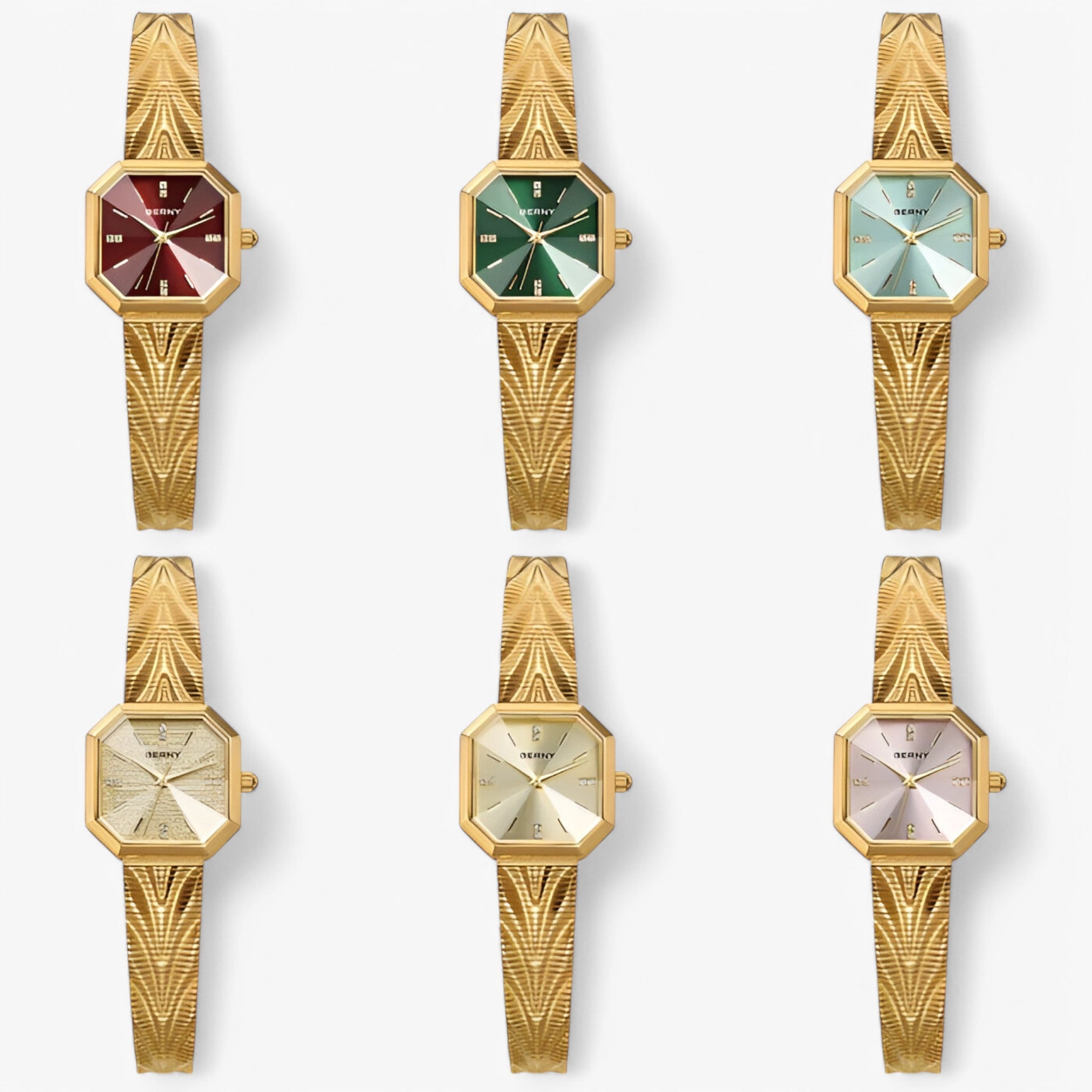 Elisa | Orologio ottagonale in oro di lusso - - female watch watch for women - Concept Palermo