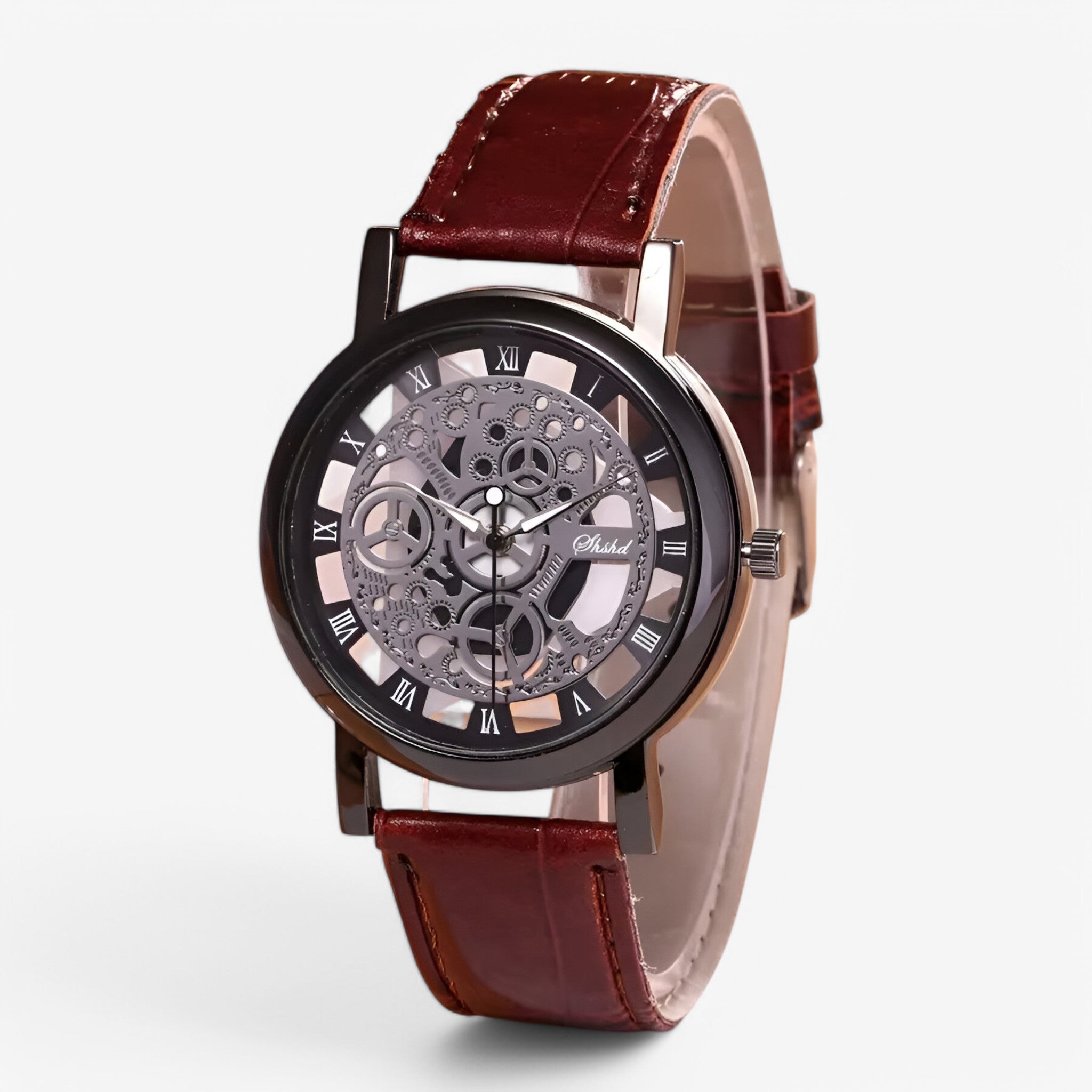 Oliver | Orologio al quarzo con cinturino in pelle e quadrante romano - marrone nero - - Concept Palermo