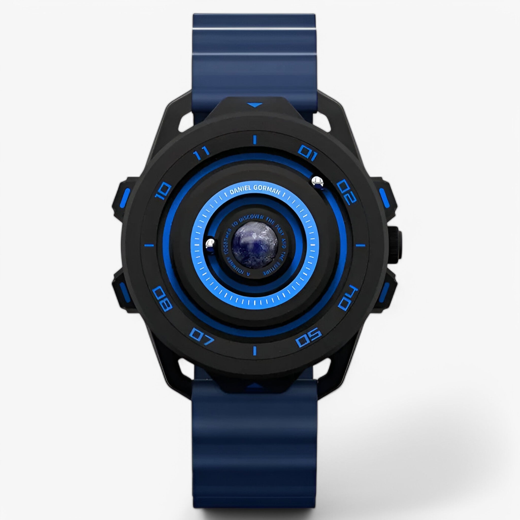 Hercules – Orologio Sportivo al Quarzo con Design Magnetico Rosso - Blu - mens watch watch for men - Concept Palermo