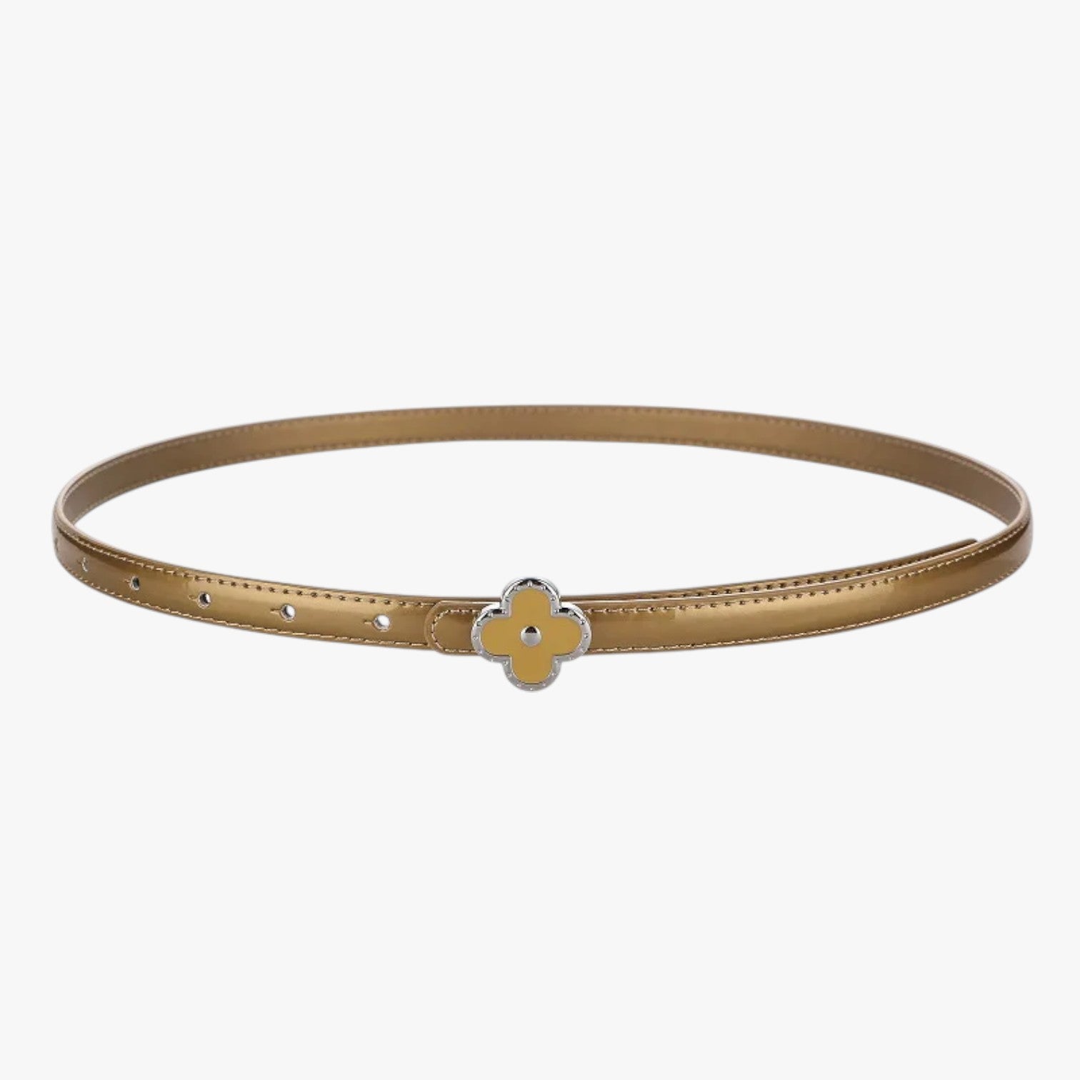 Lilly | Cintura sottile in vera pelle per outfit eleganti - metalli 100cm - Belts waist belt for women Womens belt - Concept Palermo