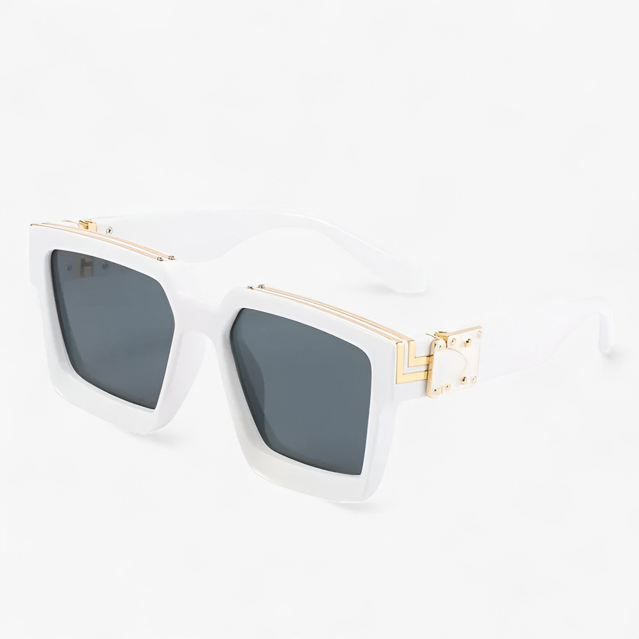 Manuel | Occhiali da sole a specchio quadrati retrò da uomo - Bianco - Fashion Sunglasses men sunglasses polarized Polarized man sunglasses Sunglasses sunglasses polarized men - Concept Palermo