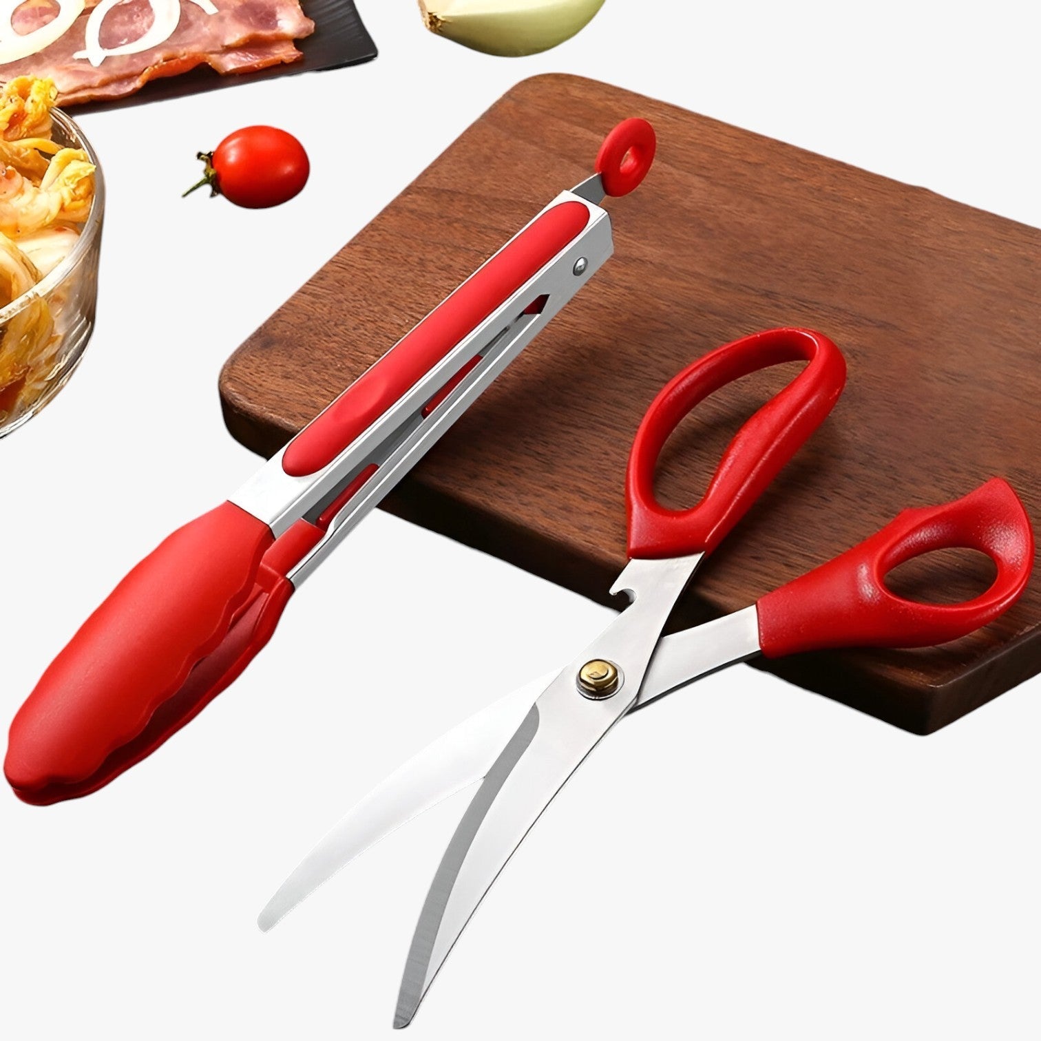 Rhett | Non-Grip & Handy - Set di pinze per barbecue RVS - - Kitchen kitchen accessory kitchen tools - Concept Palermo