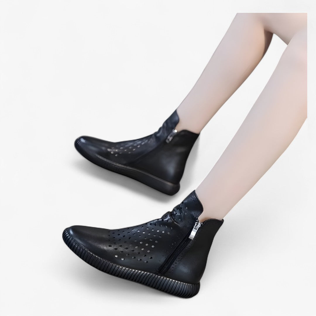Dalia | Stivali gladiatore in vera pelle con taglio cavo in stile boho - - BOOTS Boots & Shoes - Concept Palermo