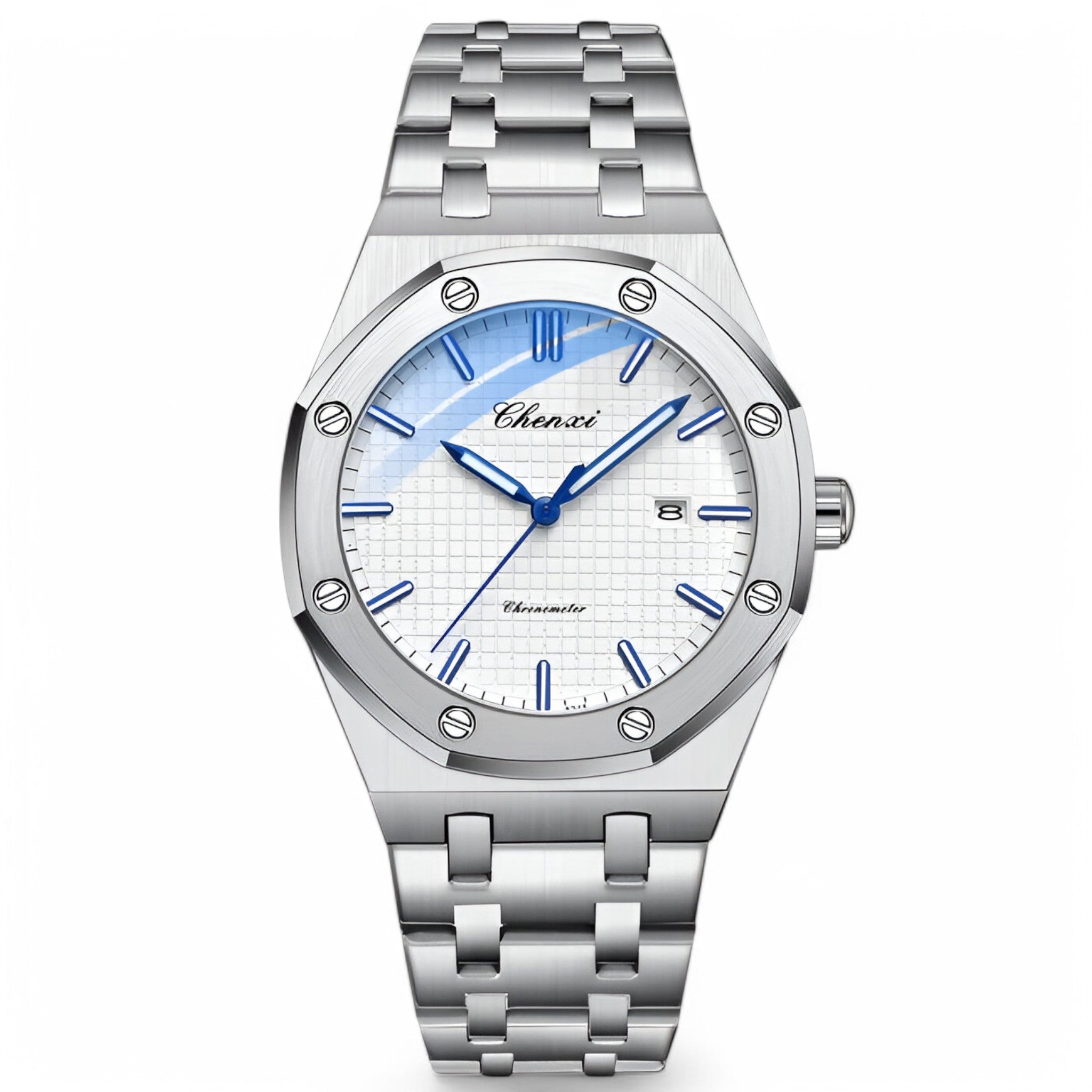 Caleb | Elegante Orologio al Quarzo Dorato - Argento Bianco - - Concept Palermo