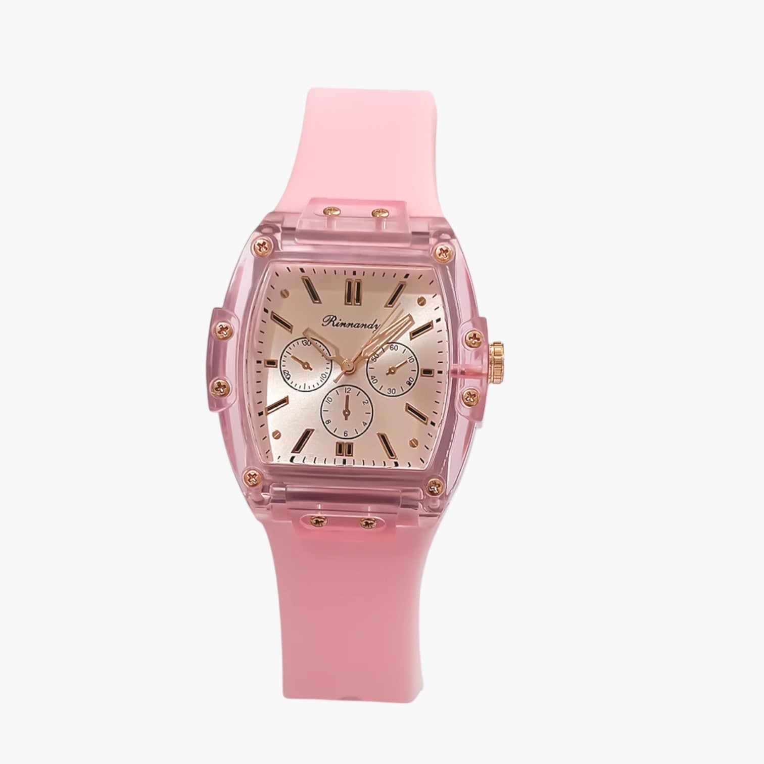 Kiera | Orologio da donna lussuoso e comodo con cinturino in silicone - Rosa - ladies watch watch watch for women women watch - Concept Palermo