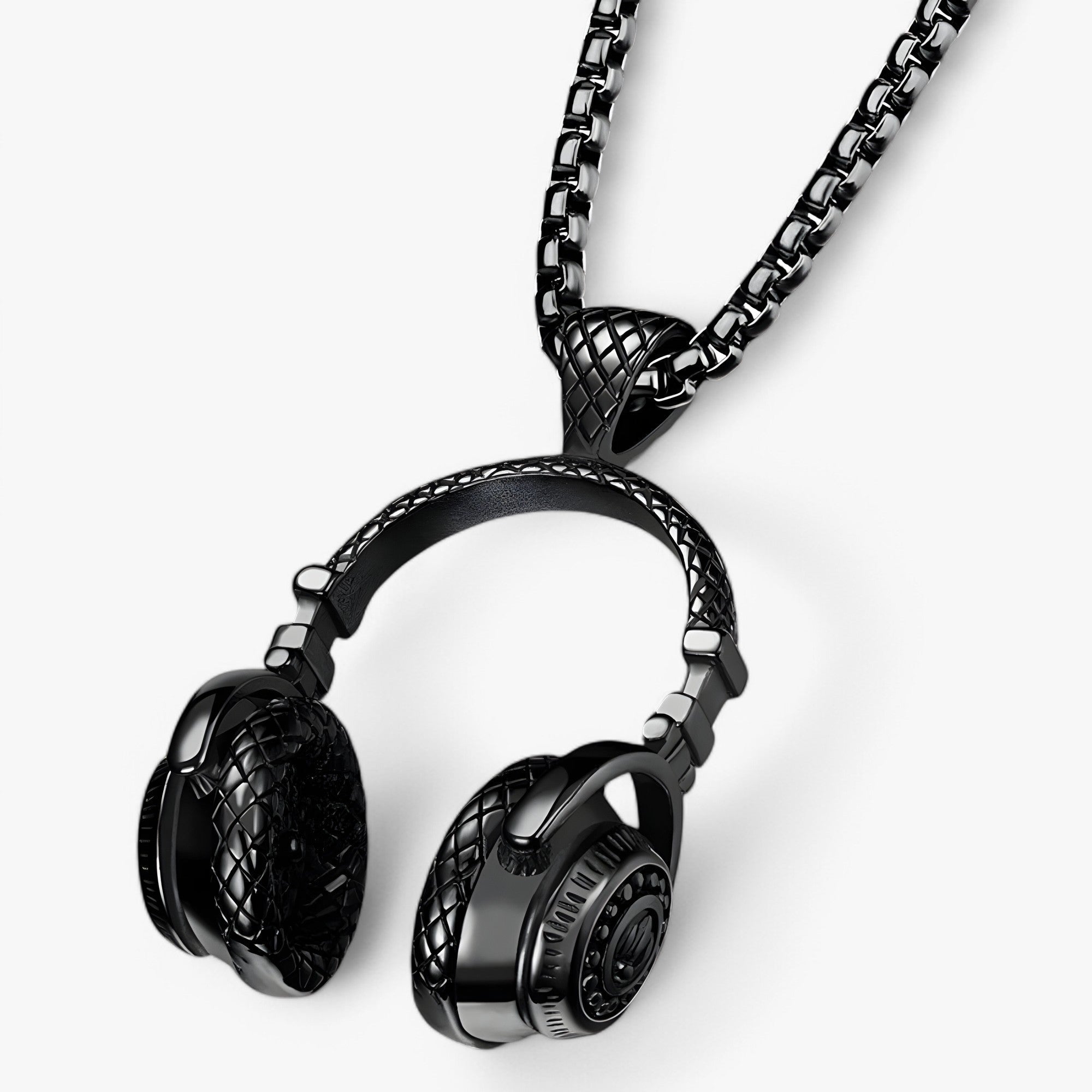 Jaxon | Catena per cuffie punk – Dichiarazione cool e alla moda - Nero rinforzato - Necklace necklace for men NECKLACES - Concept Palermo