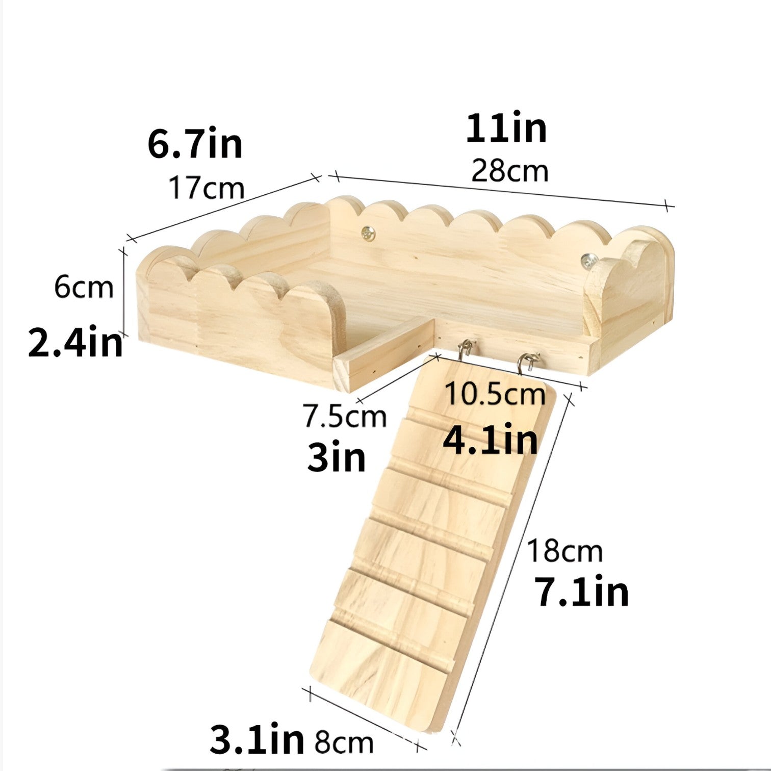 Jorge | Klim- e divertimento primaverile Piattaforma in legno per criceti attivi - - pet pet accessories petproduct - Concept Palermo