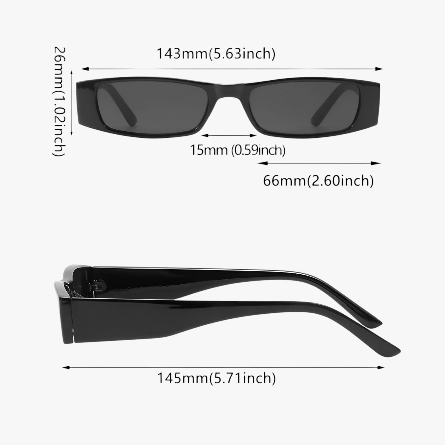 Lenora | Retro Slim Cat-Eye Occhiali da sole – Stile audace, protezione UV - - Fashion Sunglasses polarized sunglasses women Rectangular Sunglasses Sunglasses - Concept Palermo