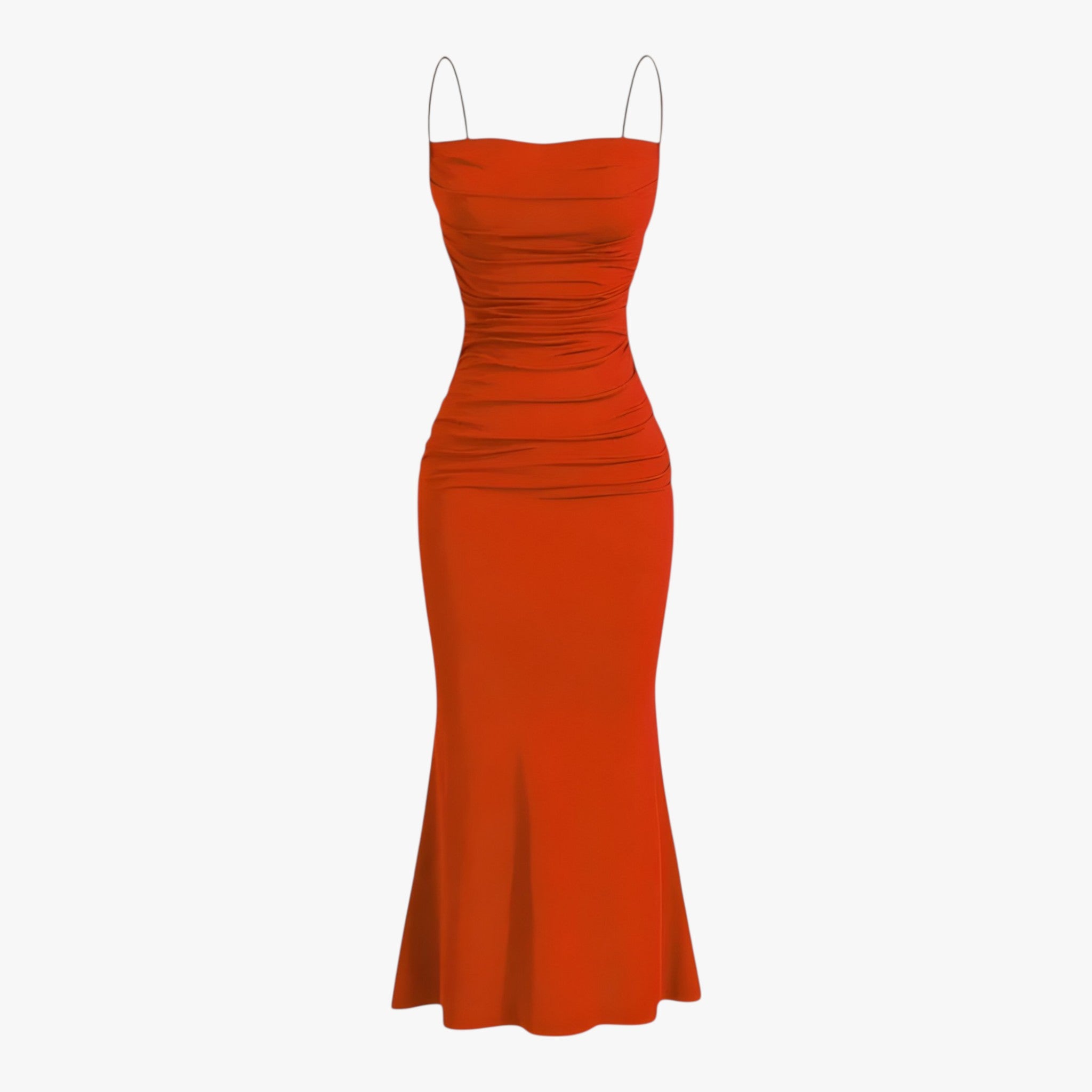 Ophélie | Abito maxi - Seduzione ed eleganza naturale - Rosso - - Concept Palermo
