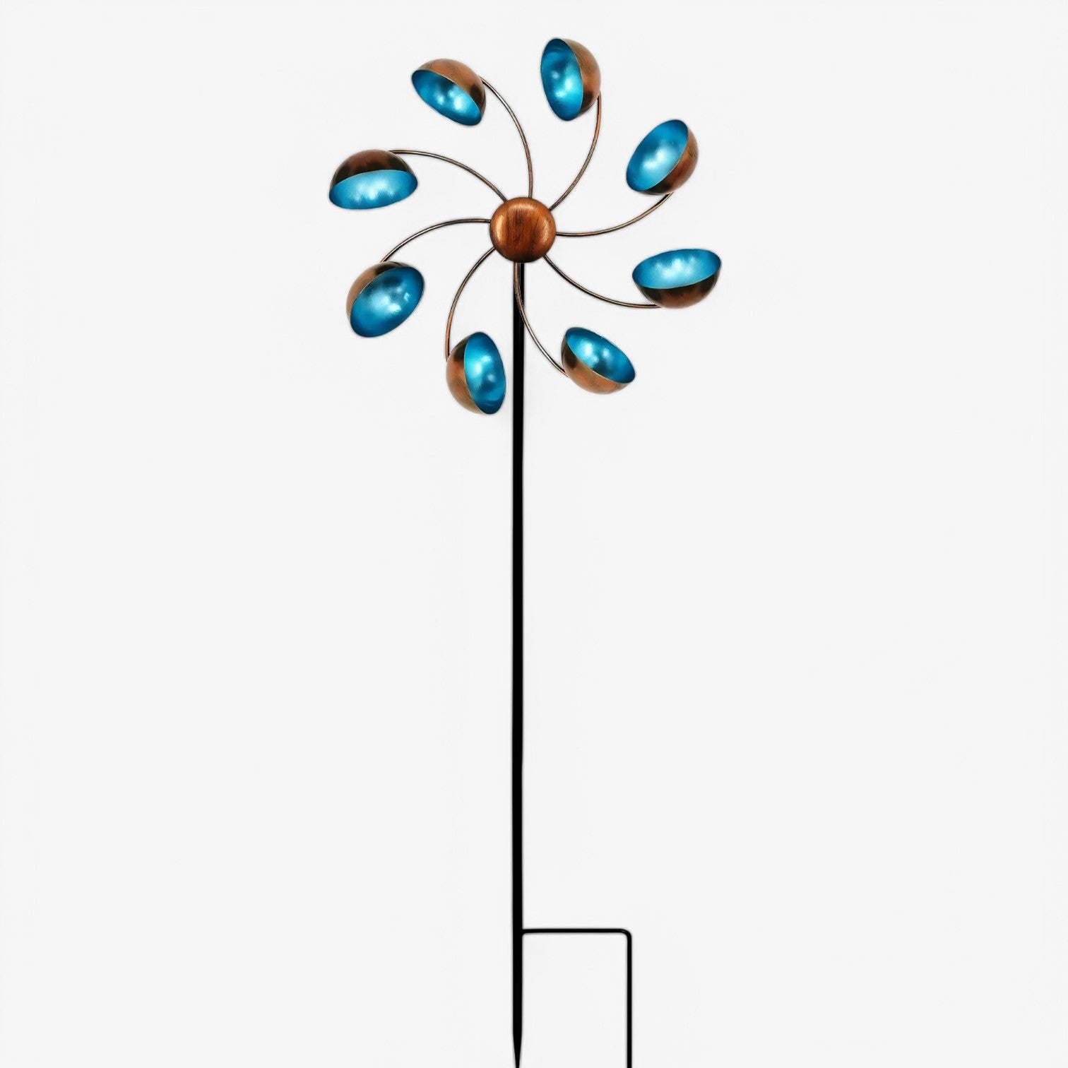 Waylon | Rotore a vento in metallo – Incantevole mulino a vento floreale per il tuo giardino - 1 taglia media - Garden Garden accessories Home & Garden - Concept Palermo