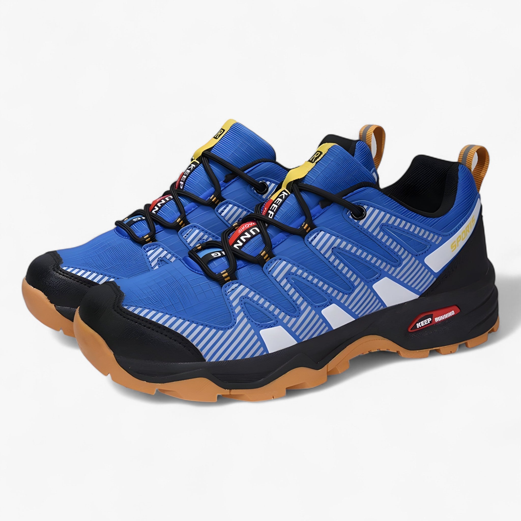 Scarpe Da Passeggio Uomo Impermeabili con Suola Antiscivolo - Blu - Boots & Shoes hiking boots hiking shoes - Concept Palermo