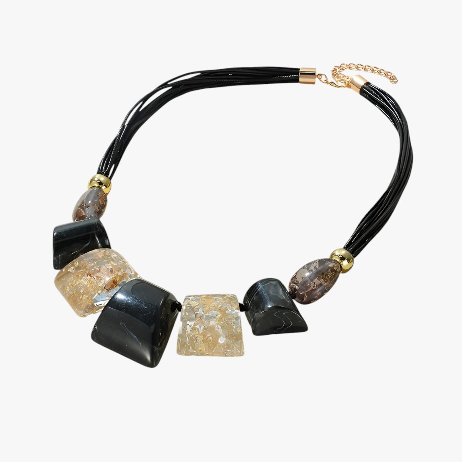 Jenna | Collana di perle spesse vivaci – dichiarazione di colore e stile - Nero - elegant womens necklaces Necklace Necklaces for Women - Concept Palermo