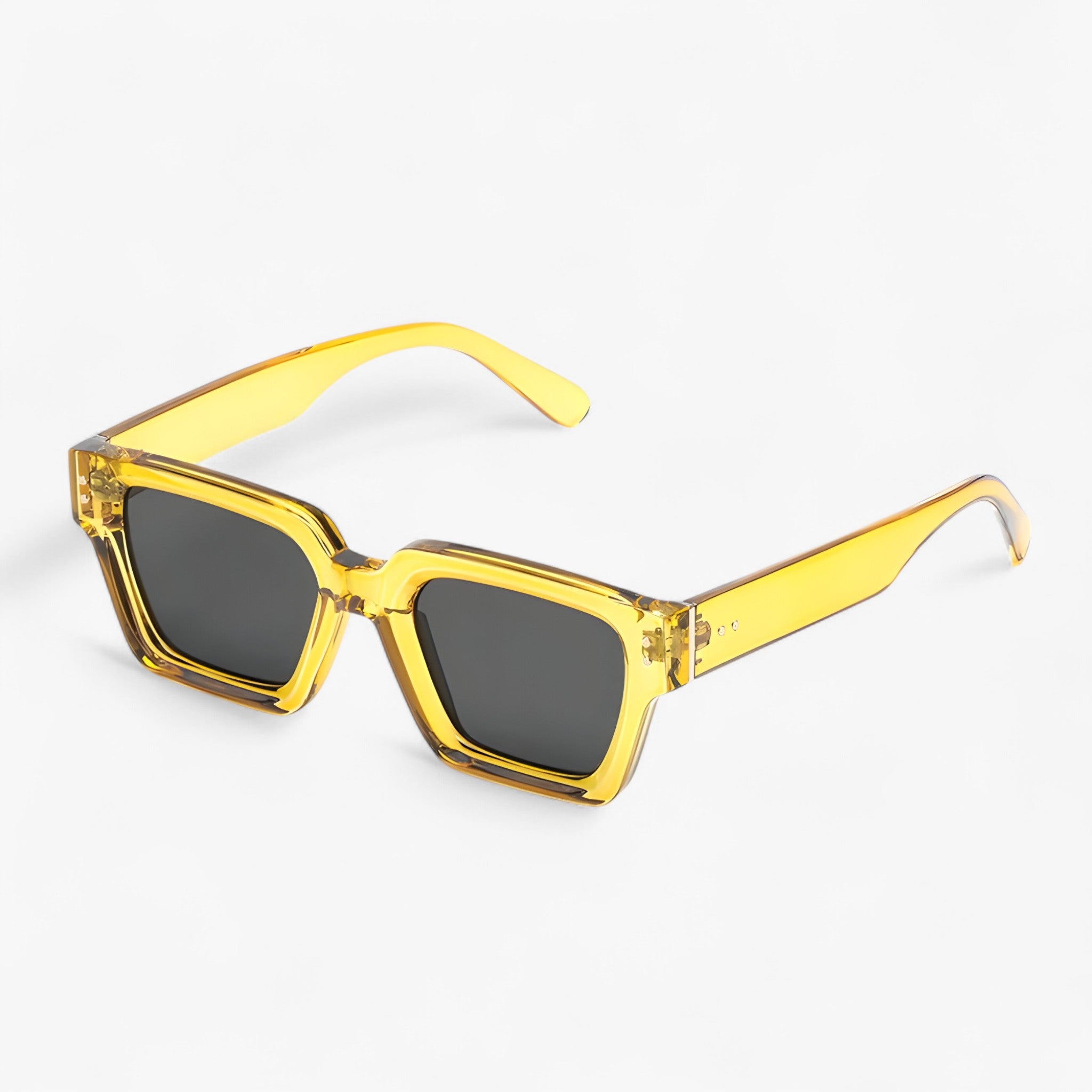 Alaric | Occhiali da sole neri quadrati di lusso unisex firmati - 1-Giallo limpido - men sunglasses polarized mens sunglasses Polarized man sunglasses Sunglasses sunglasses polarized men - Concept Palermo