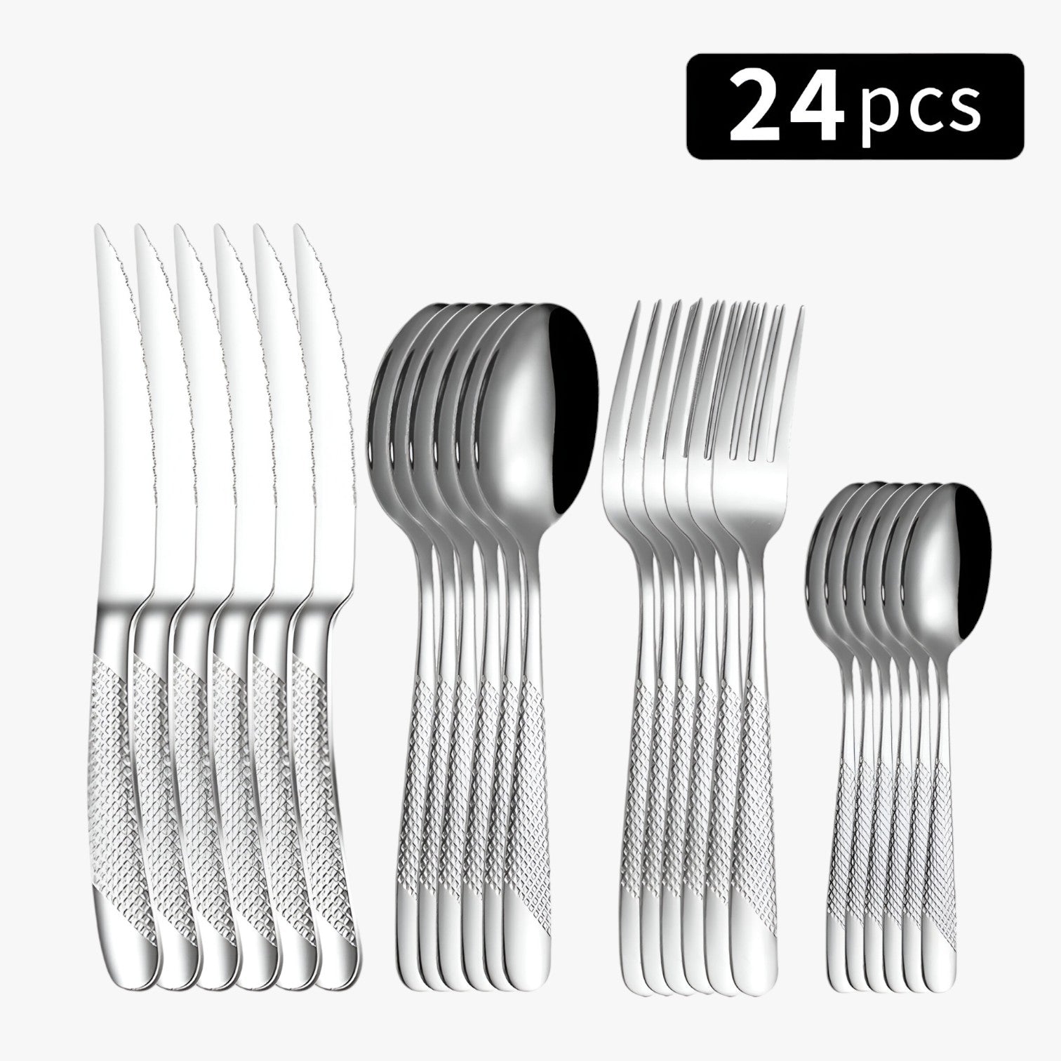 Kaeli | Set posate in acciaio per tutta la famiglia - argento - Kitchen kitchen utensil Kitchen Utensils - Concept Palermo