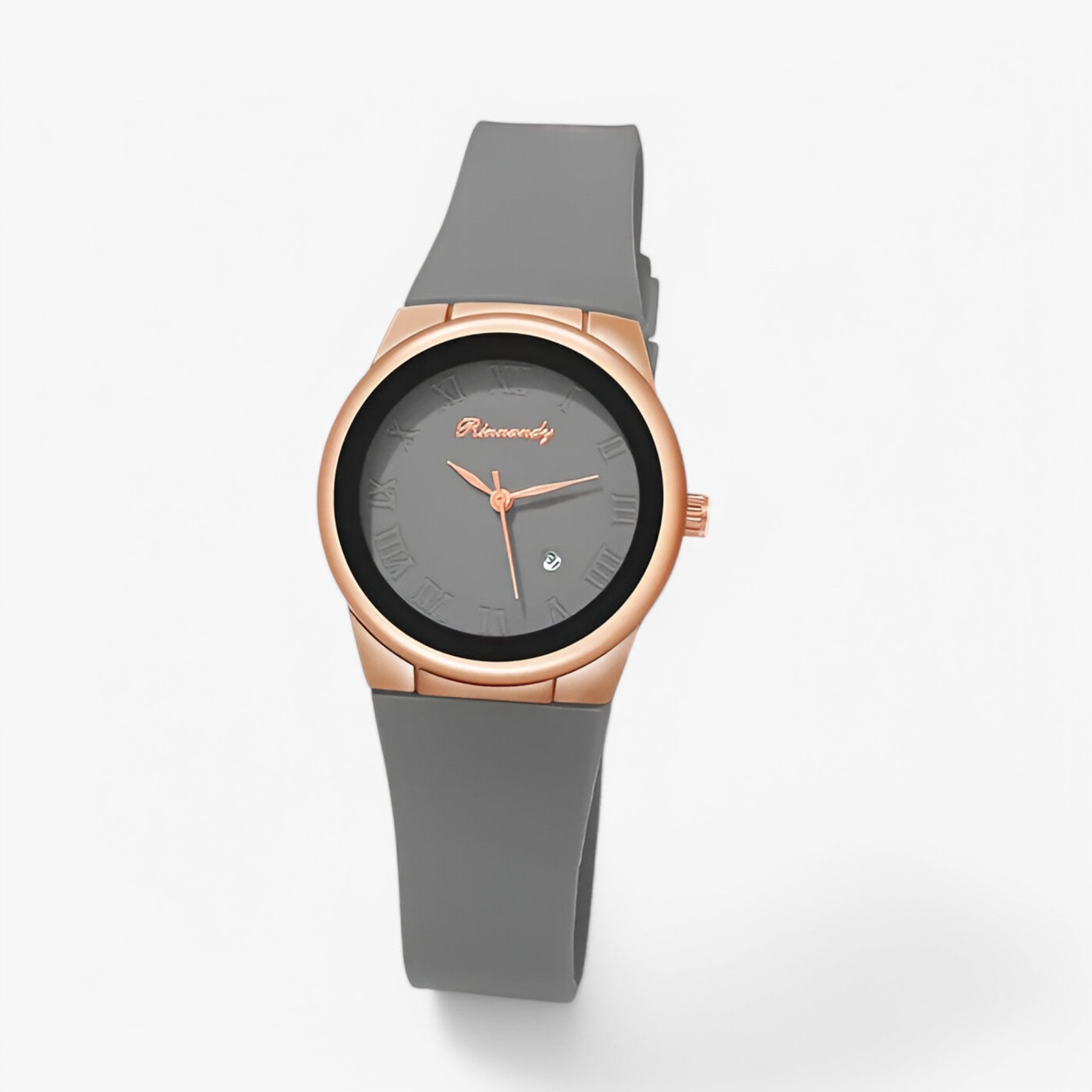 Sofia | Orologio al quarzo da donna con cinturino sportivo in silicone - Grigio - watch for women - Concept Palermo