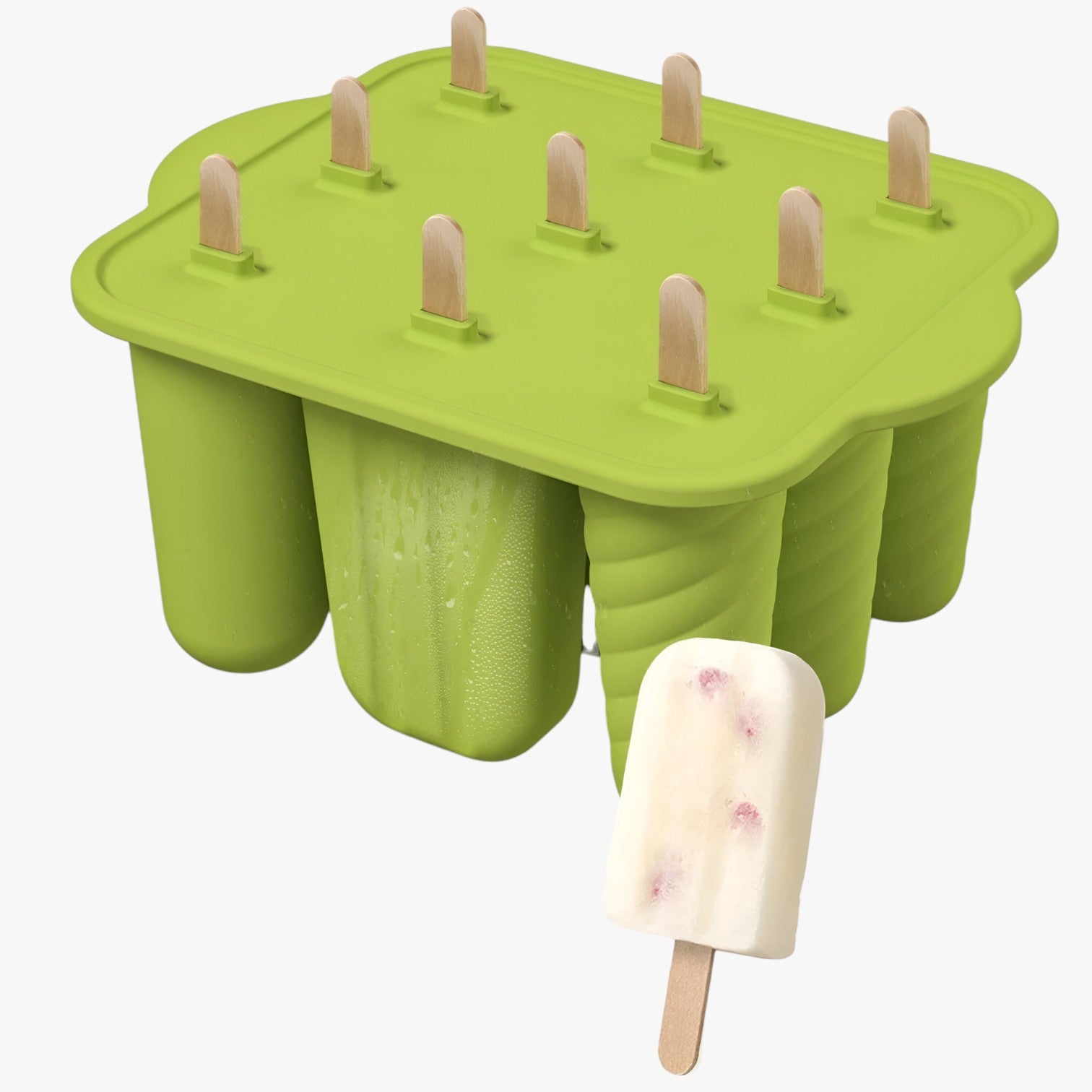Sunny's | Stampi per Gelato Estivi – Facili Gelati Fai-da-te per Snack Rinfrescanti - 9 grid-verde - Kitchen kitchen accessory kitchen tools - Concept Palermo