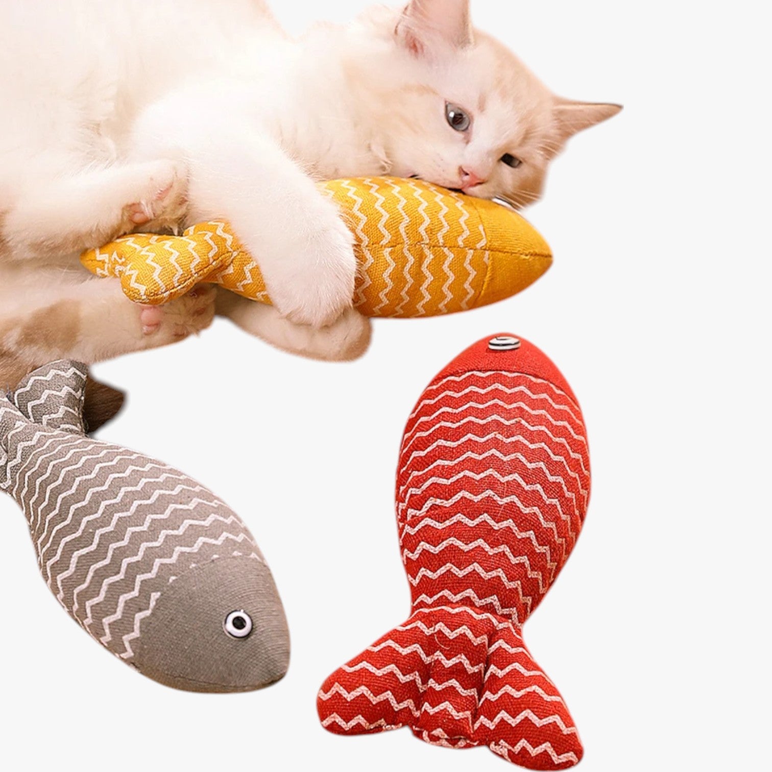 Sunny | Pesce Giocattolo in Canapa con Valeriana per Gatti - - pet pet toys petproduct - Concept Palermo