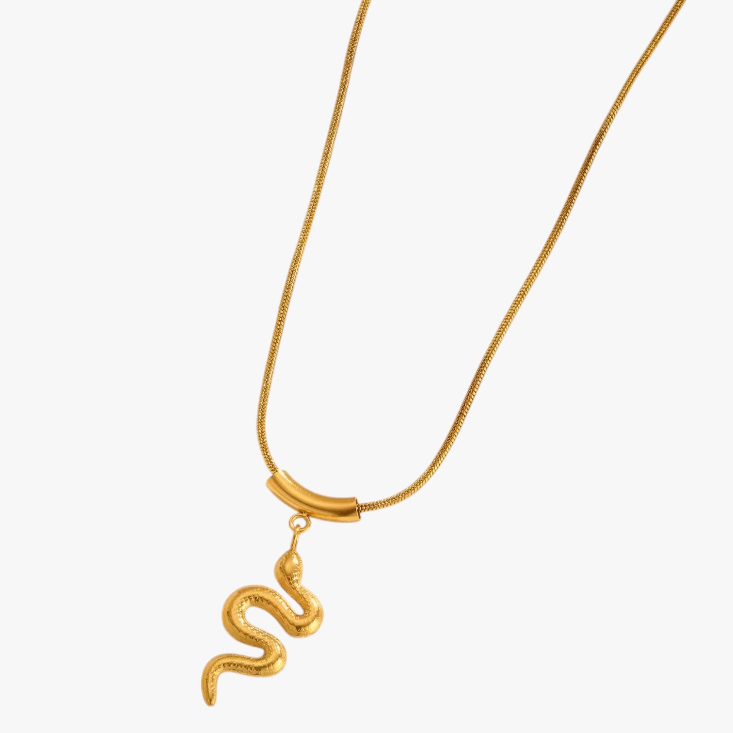 Zuri | Collana serpente dorata vintage - - elegant womens necklaces necklace NECKLACES Necklaces for Women - Concept Palermo