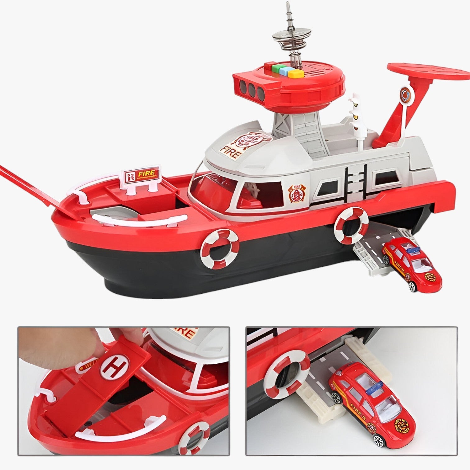 Drew | Nave giocattolo musicale luminosa con propulsione a inerzia - - kids toys toys toys & gifts TOYS AND GAMES toys for kids - Concept Palermo