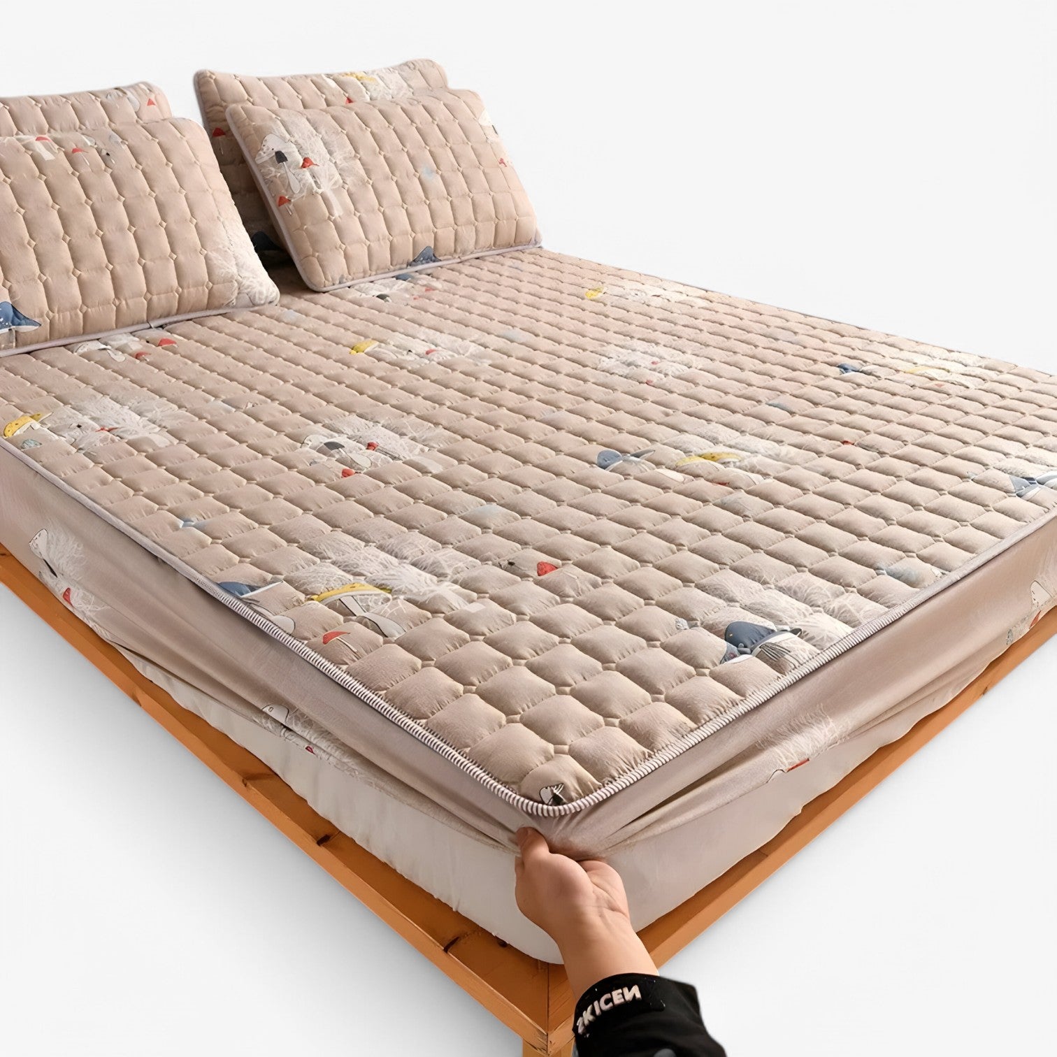 Griselda | Ademend, antibatterico e materassino a prova di bambino - Beige - bedroom Home - Concept Palermo