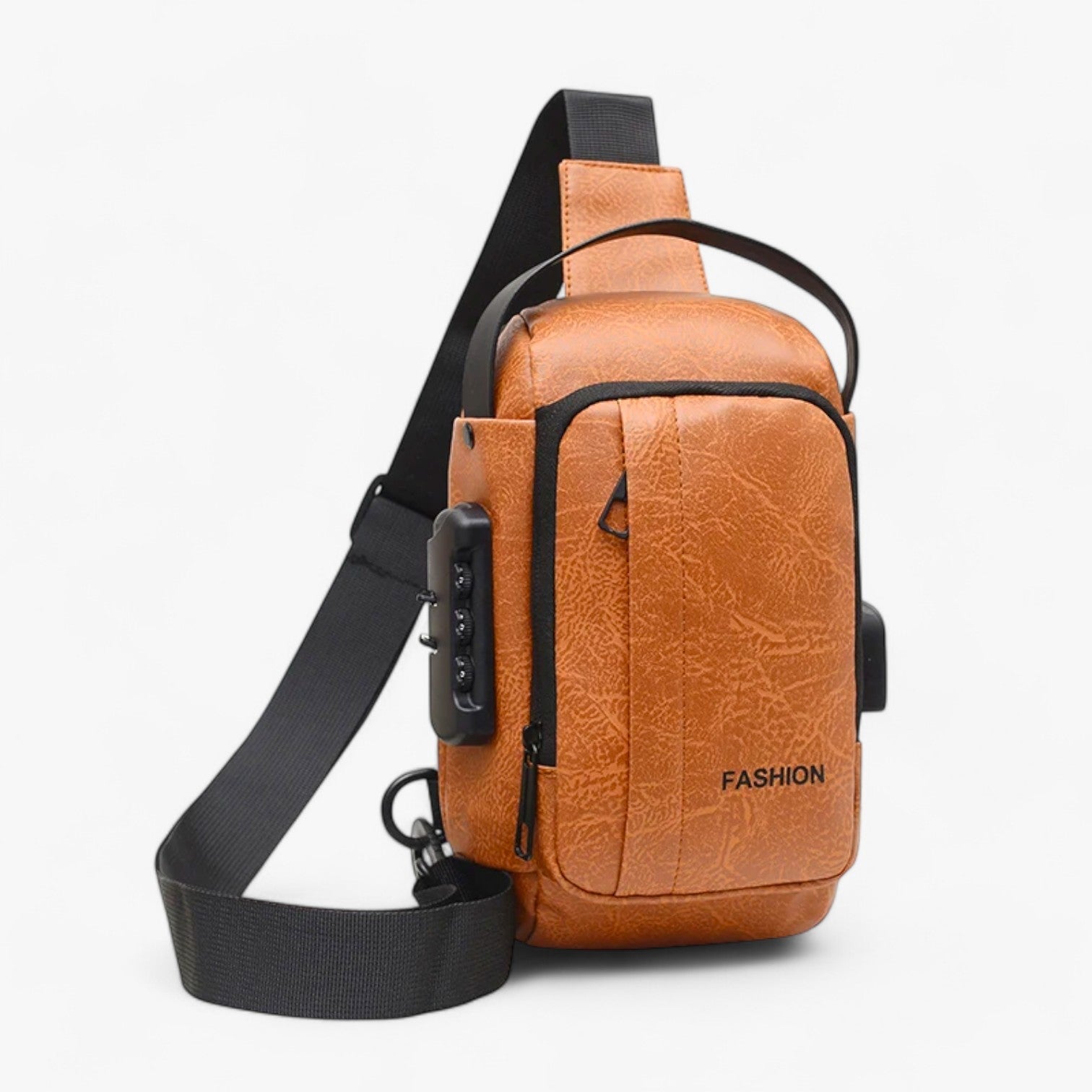 Yael | Borsa a tracolla Heren con USB e chiusura antifurto – Stylish e pratica - - bag Leather Bag mens bag - Concept Palermo