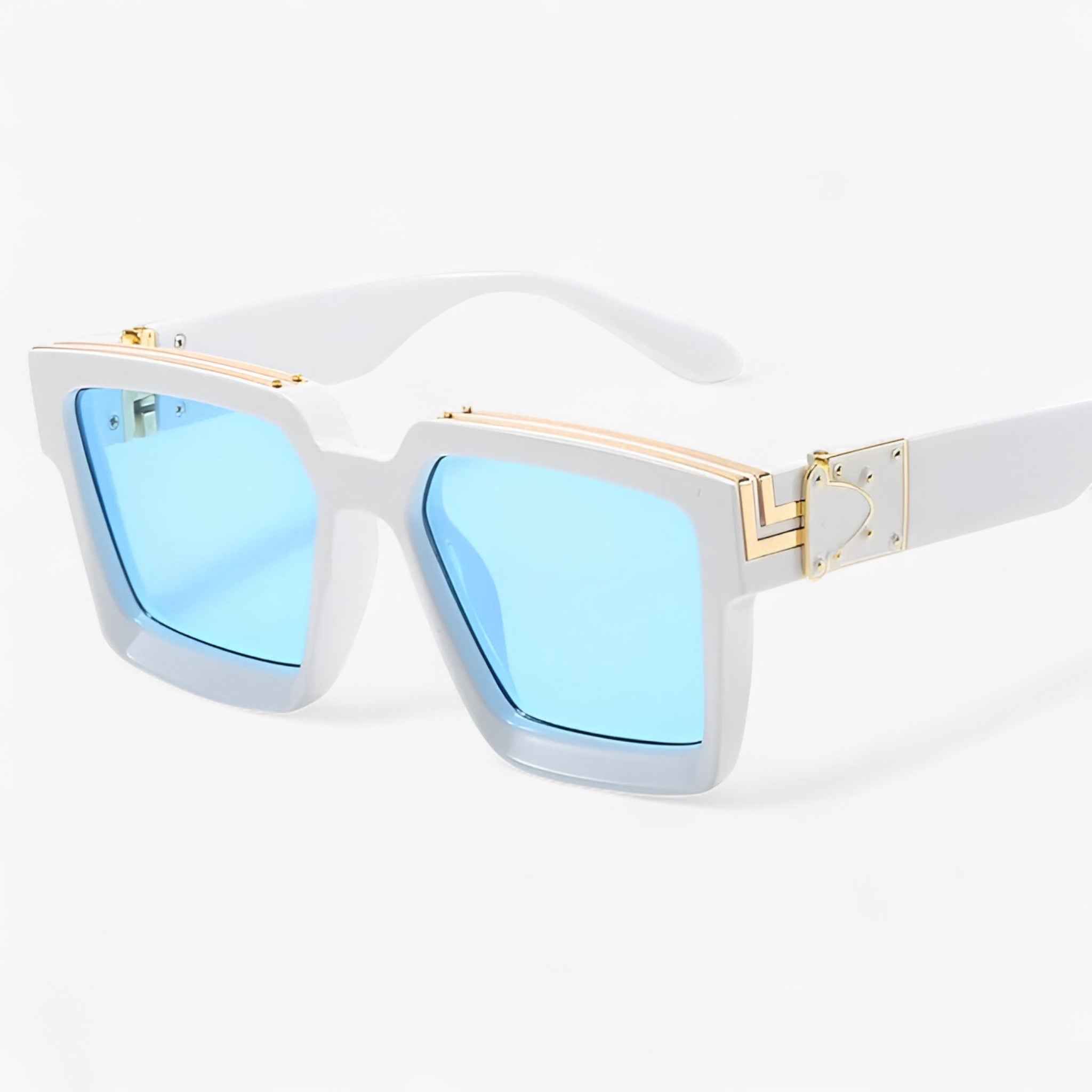 Ulrich | Occhiali da sole quadrati vintage da uomo e donna - Bianco Blu other - Fashion Sunglasses men sunglasses polarized mens sunglasses Polarized man sunglasses Sunglasses sunglasses polarized men - Concept Palermo