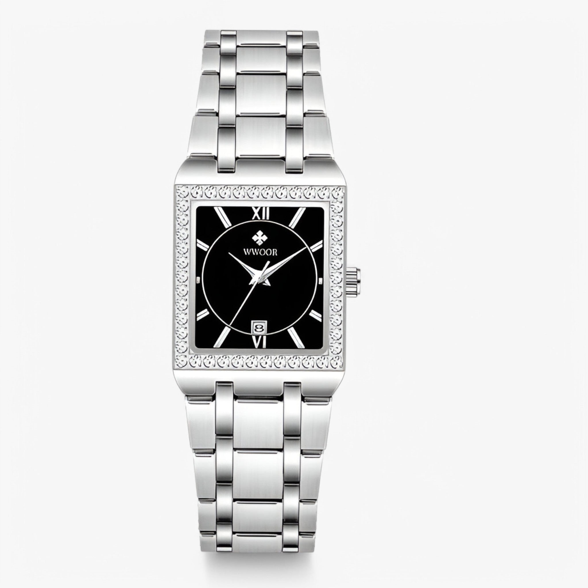 Celeste | Orologio da Donna con Diamanti Quadrati - nero argento - watch for women women watch - Concept Palermo