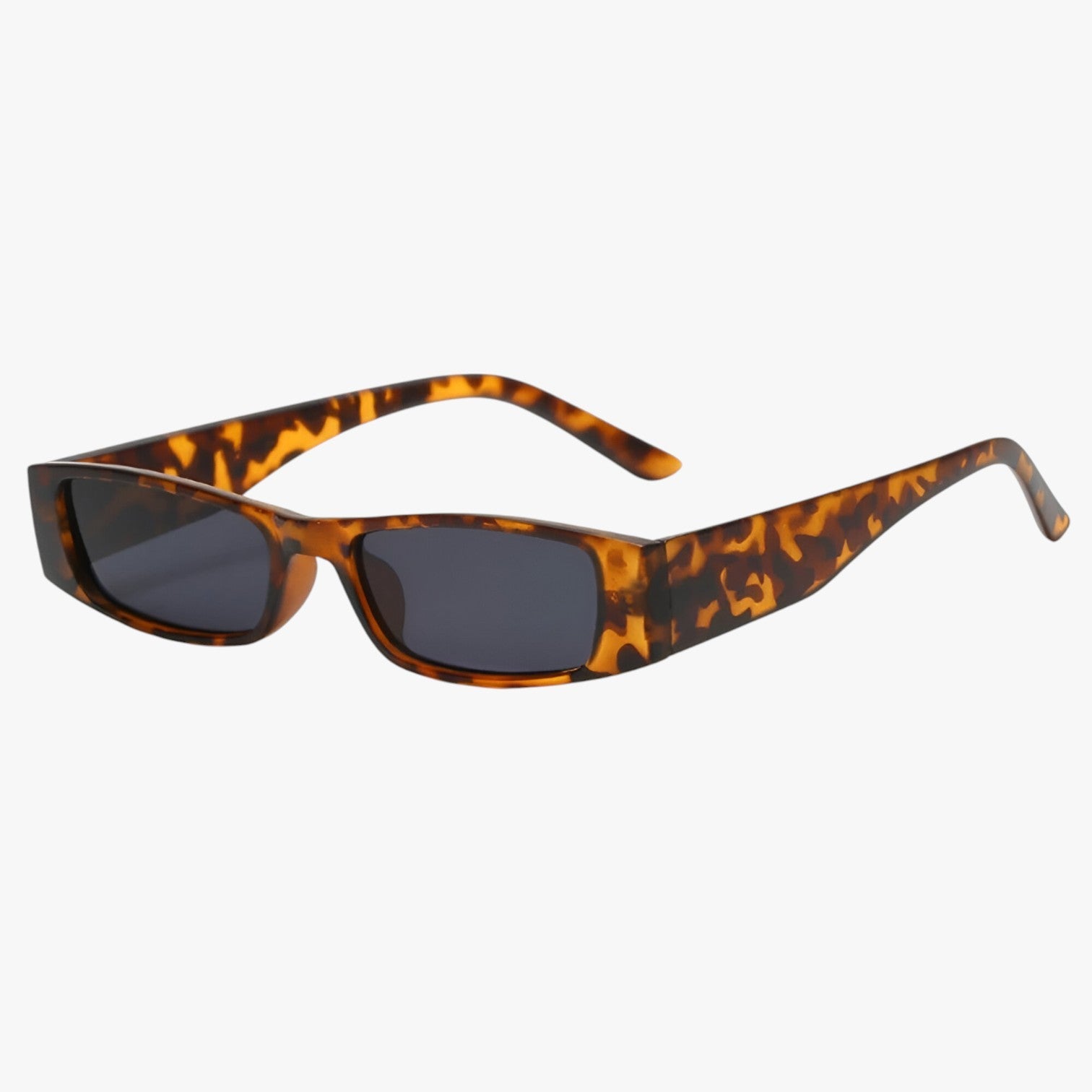 Lenora | Retro Slim Cat-Eye Occhiali da sole – Stile audace, protezione UV - Leopardo opaco - Fashion Sunglasses polarized sunglasses women Rectangular Sunglasses Sunglasses - Concept Palermo