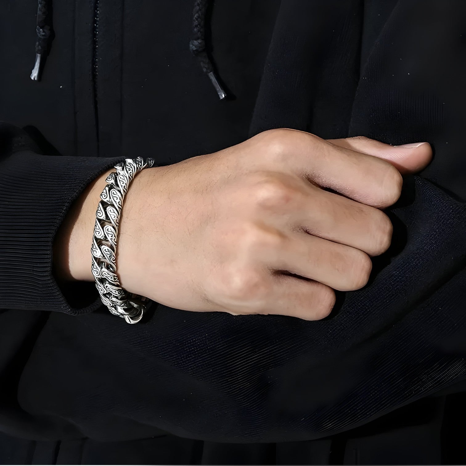 Soren | Bracciale in Argento Sterling con Motivo Unico - - BRACELET mens accessory mens bracelet - Concept Palermo