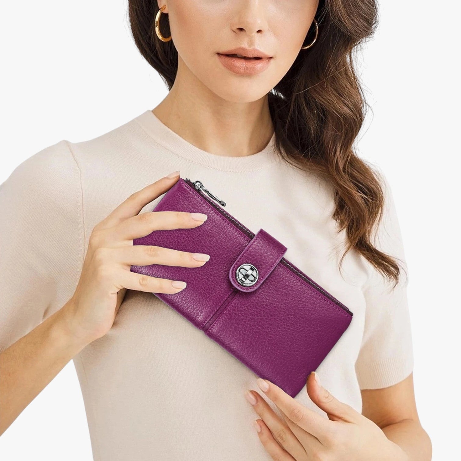 Alivia | Portafoglio Donna in Pelle con AirTag Elegante, Sicuro e Multiuso - - wallet wallets womens wallet - Concept Palermo