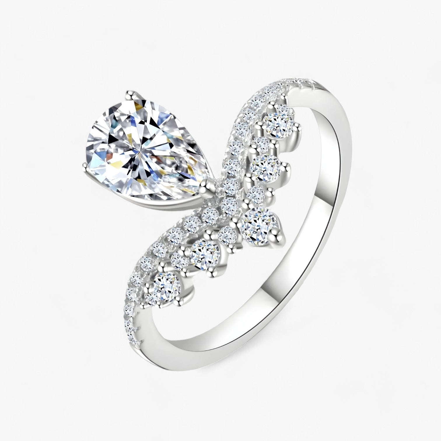 Griselda | Anello in Moissanite Luxe – Eleganza Brillante per Ogni Giorno - 9 - Accessories Jewelry Rings - Concept Palermo