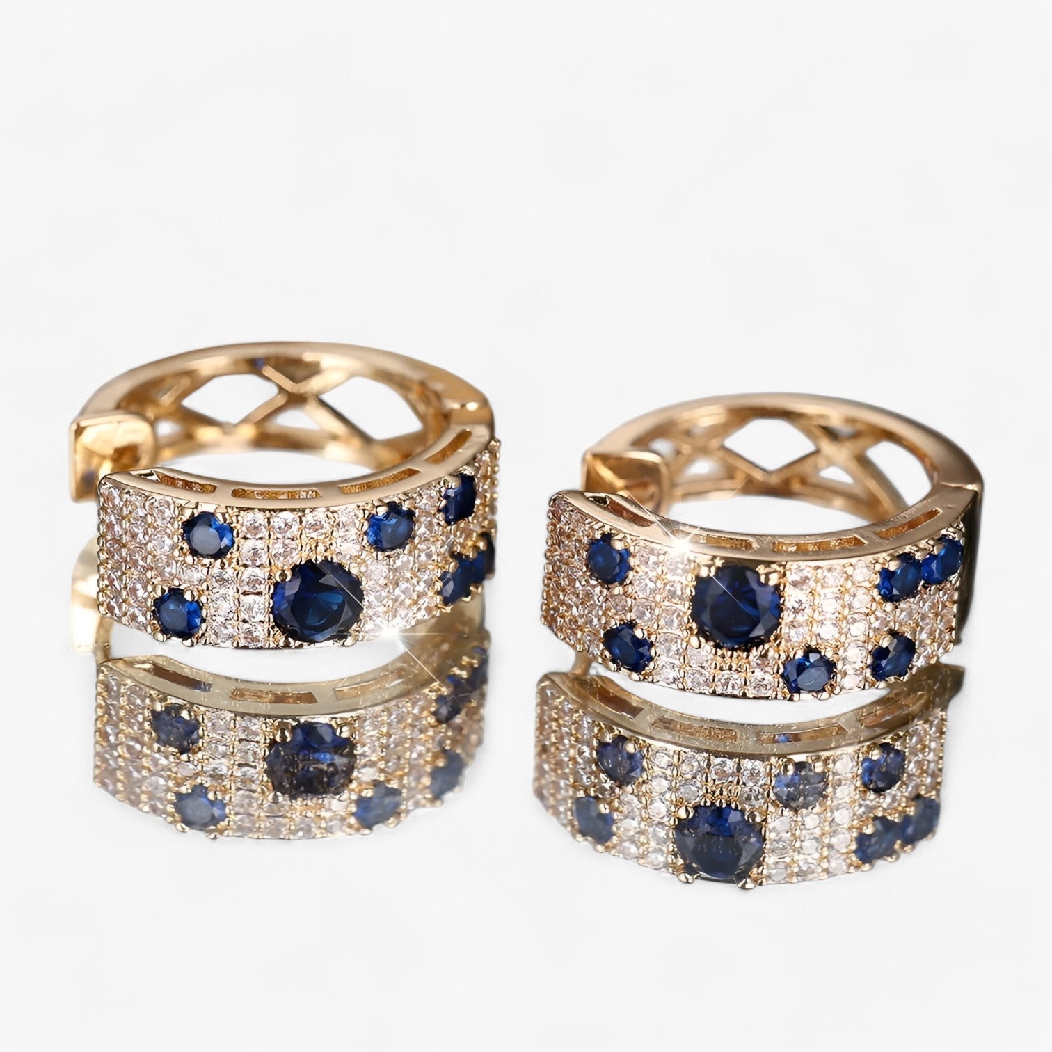 Rosalie | Eleganti orecchini in zirconia dorata – Splendido stile per donne - - Accessories Jewelry EARRINGS - Concept Palermo
