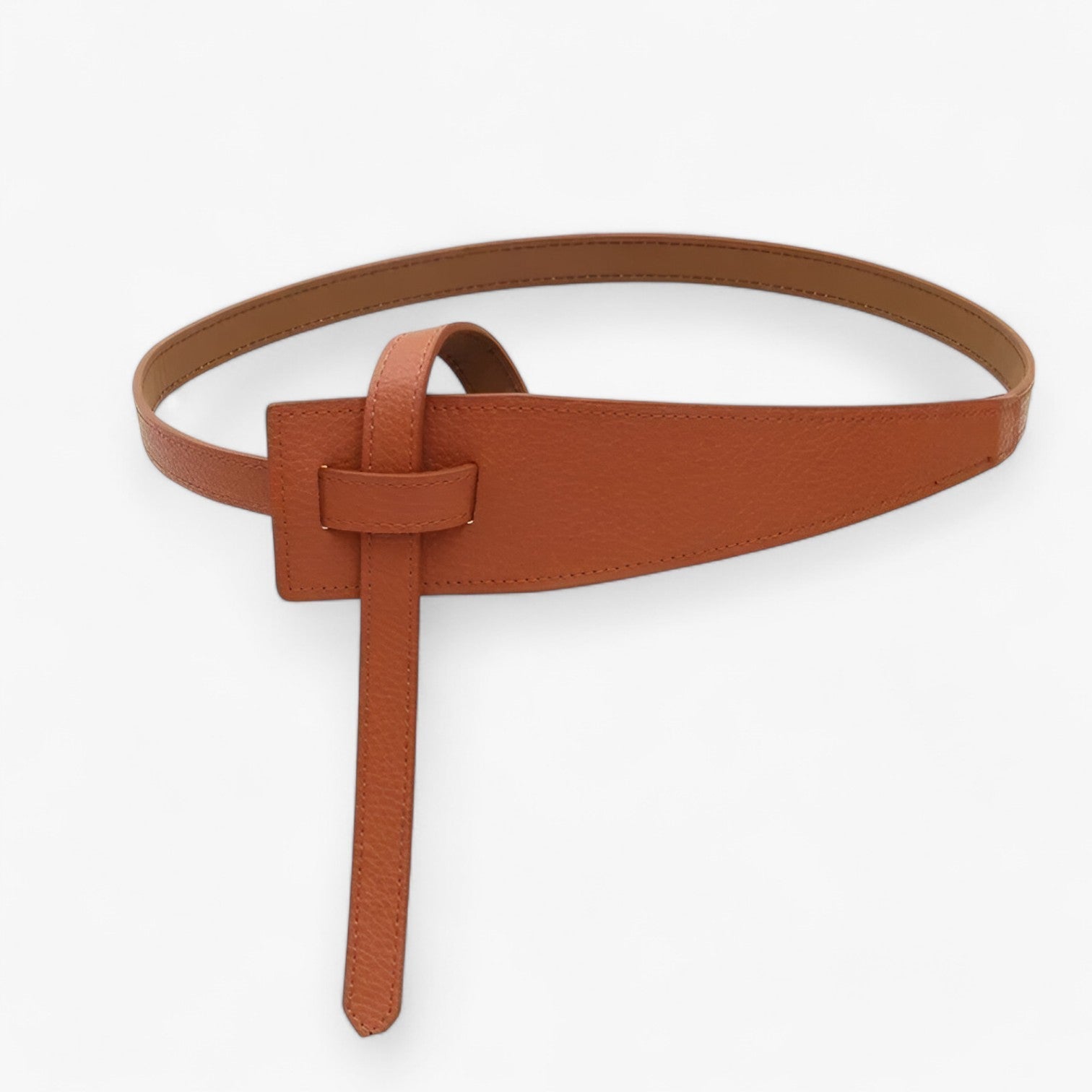 Florence | Cintura a nodo morbido per accenti stilosi - Cammello 120cm - Belts waist belt for women - Concept Palermo
