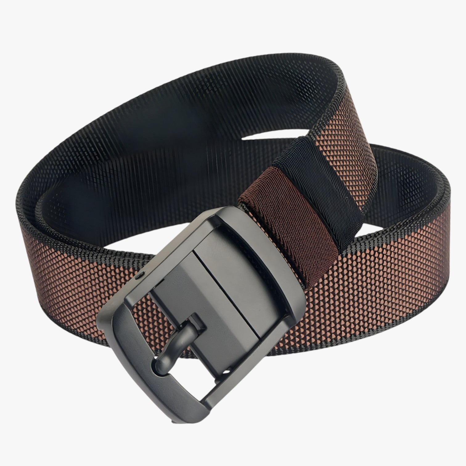 Diether | Cintura reversibile in nylon: 2 look in 1 per ogni stile - caffè-nero 120cm - Belts belts for men Mens belt - Concept Palermo