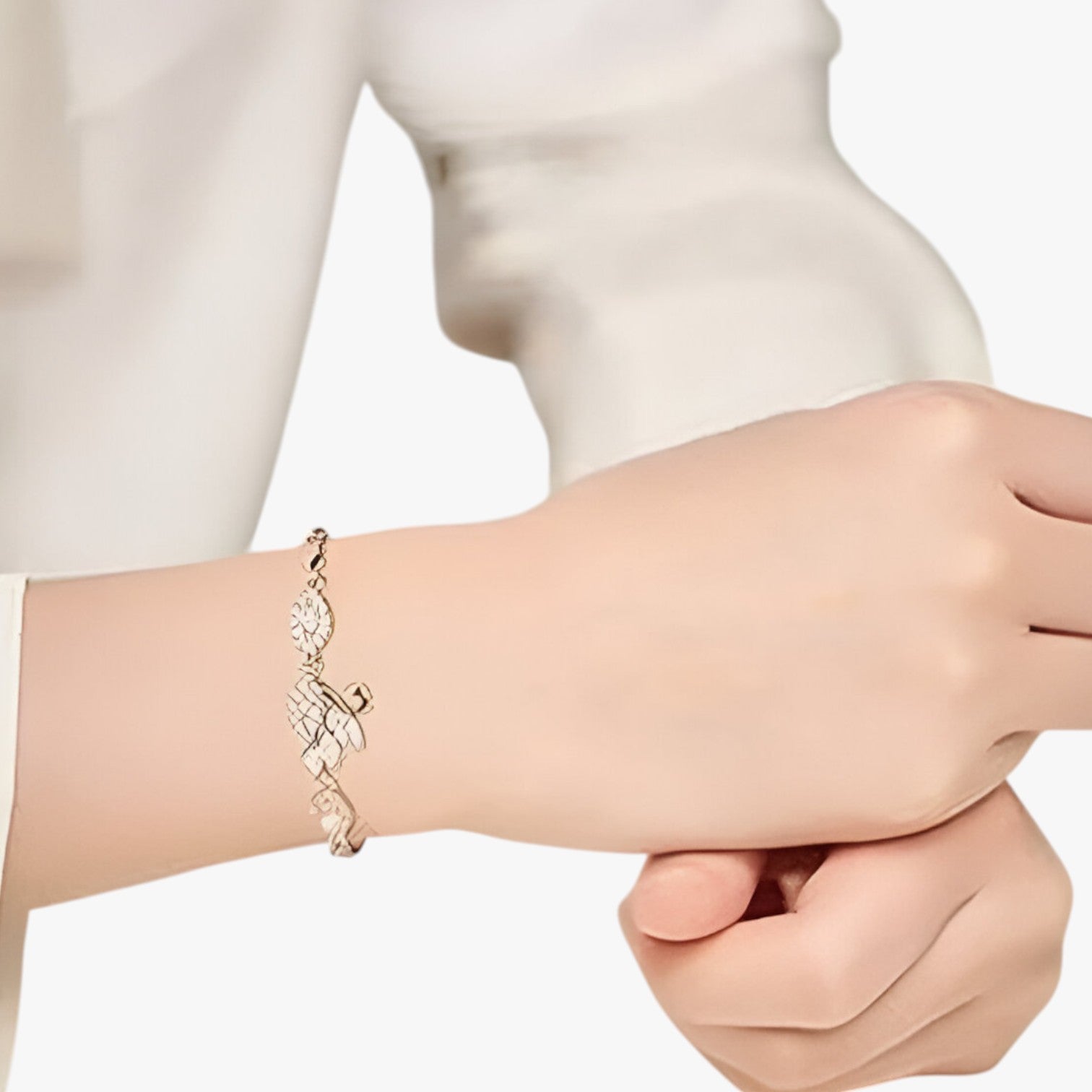 Esmeralda | Bracciale Donna Elegante con Cigno in Zircone Stile Classico Oro - - BRACELET FOR WOMEN BRACELETS bracelets for women - Concept Palermo